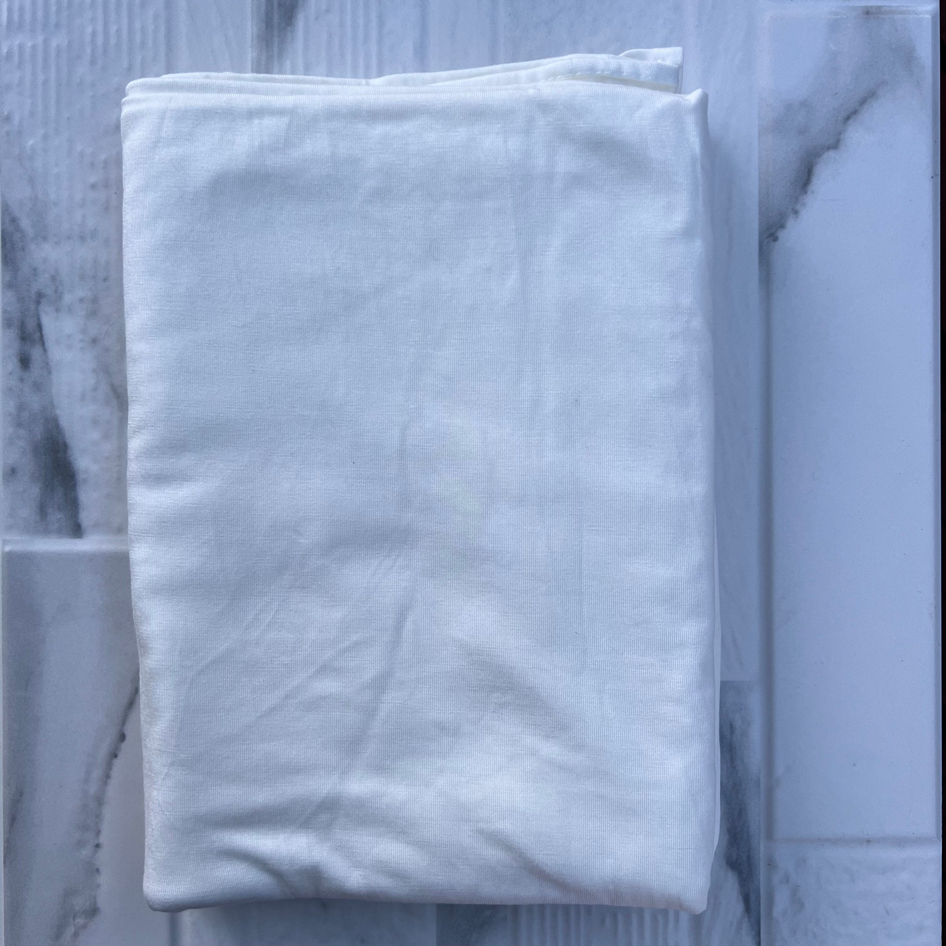 Organic Bamboo Jersey Cream - Soft & Breathable Fabric for Comfortable Loungewear & Sleepwear | Perfect for Yoga, Relaxation & Everyday Wear