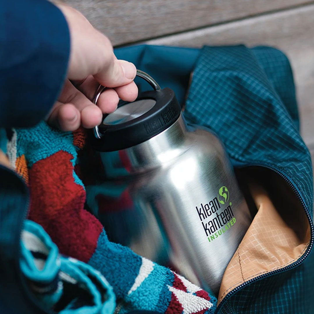 Klean Kanteen TKWide Insulated Stainless Steel Water Bottle with Loop Cap - Perfect for Hiking, Camping & Outdoor Adventures