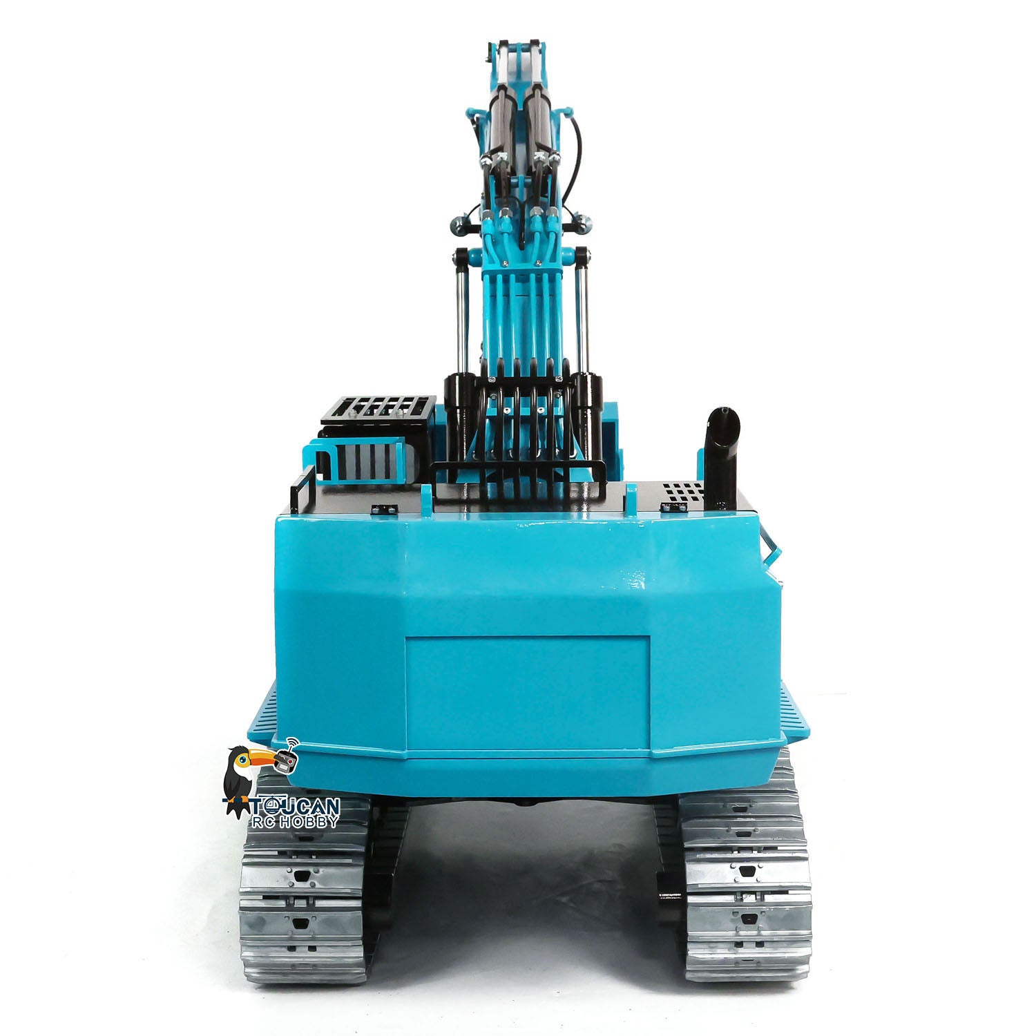 TOUCAN 1/8 Scale 385CF Metal Hydraulic RC Excavator - 150KG Heavy Duty Remote Control Digger, RTR (Ready to Run) Upgraded Version - Perfect for Construction Simulation, Backyard Digging, and RC Hobby Enthusiasts