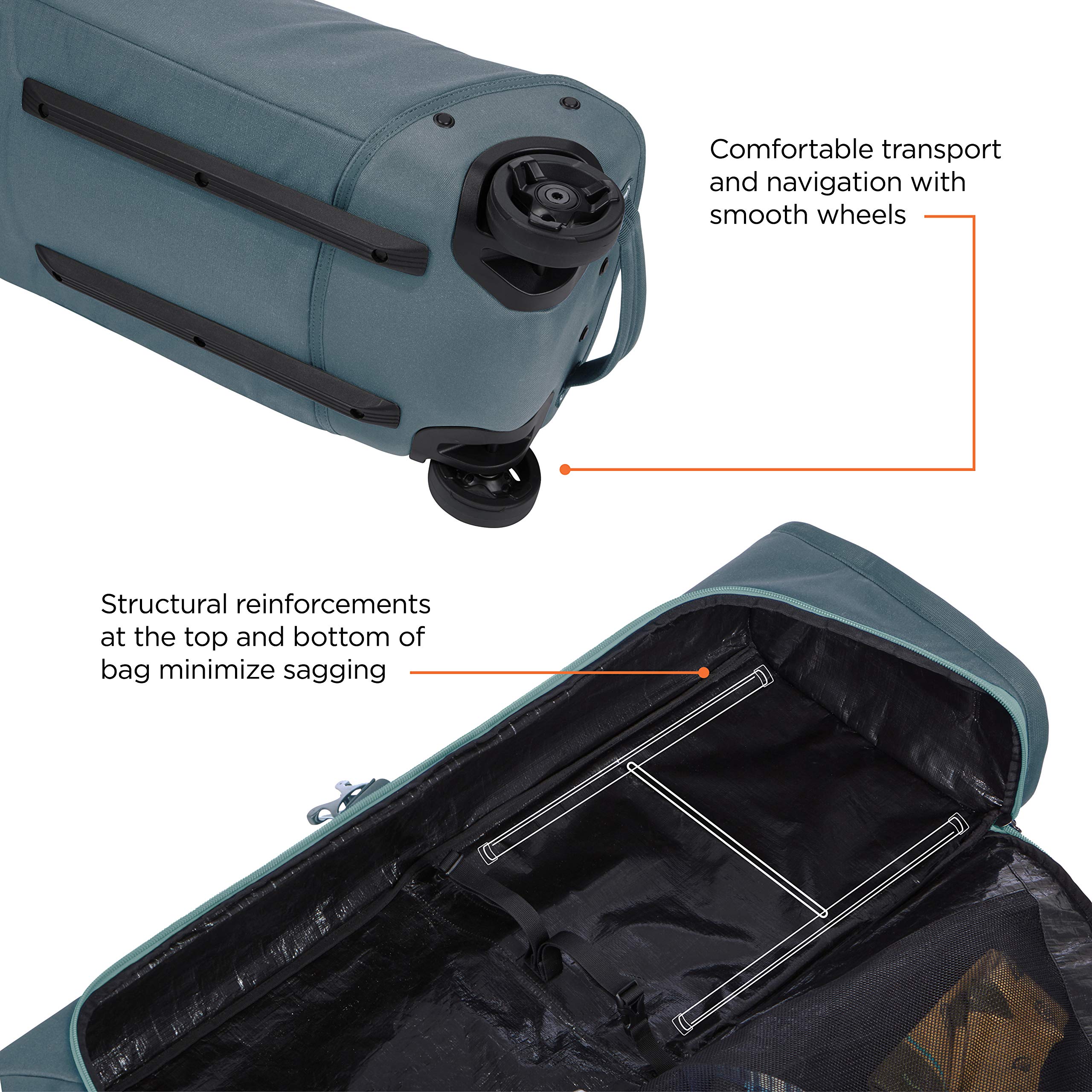 Thule RoundTrip Ski Bag - Durable Travel Ski Bag for Airplane & Car - Perfect for Ski Trips & Winter Vacations