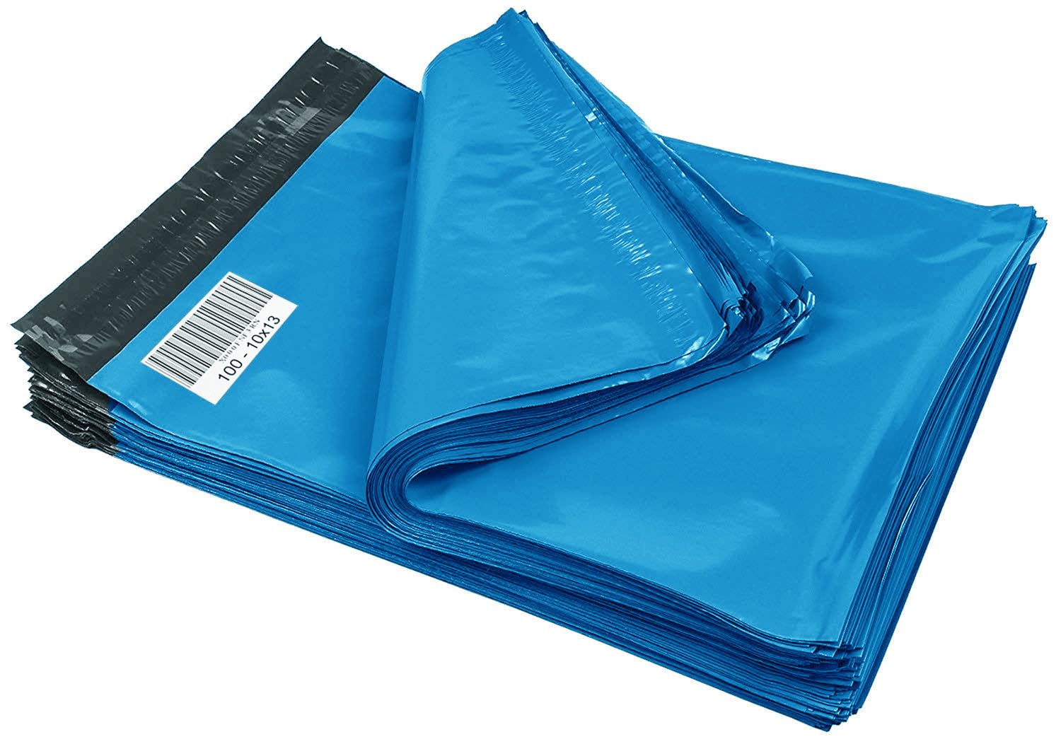 iMBAPrice 10x13 Inches Poly Mailers - 100 Pack Blue Shipping Envelopes Bags | Waterproof & Tear-Resistant | Perfect for Ecommerce, Amazon FBA, eBay & Small Business Shipping