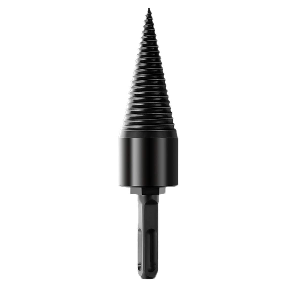 LEISHENT Heavy Duty Firewood Splitter Drill Bit - 50mm Removable Log Splitter Cone for Electric Drills - Perfect for Firewood Splitting, Camping & DIY Woodworking Projects