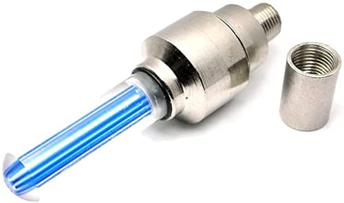 2 Pack LED Tire Wheel Valve Stem Cap Lights - Waterproof Bike Wheel Lights for Cars, Bicycles, Motorcycles - Includes Extra Batteries - Perfect for Night Riding Safety & Custom Vehicle Styling