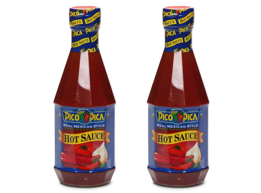 Pico Pica Mexican Hot Sauce - Spicy Authentic Flavor - 15.5 Oz (2-Pack) - Perfect for Tacos, Nachos & Mexican Dishes