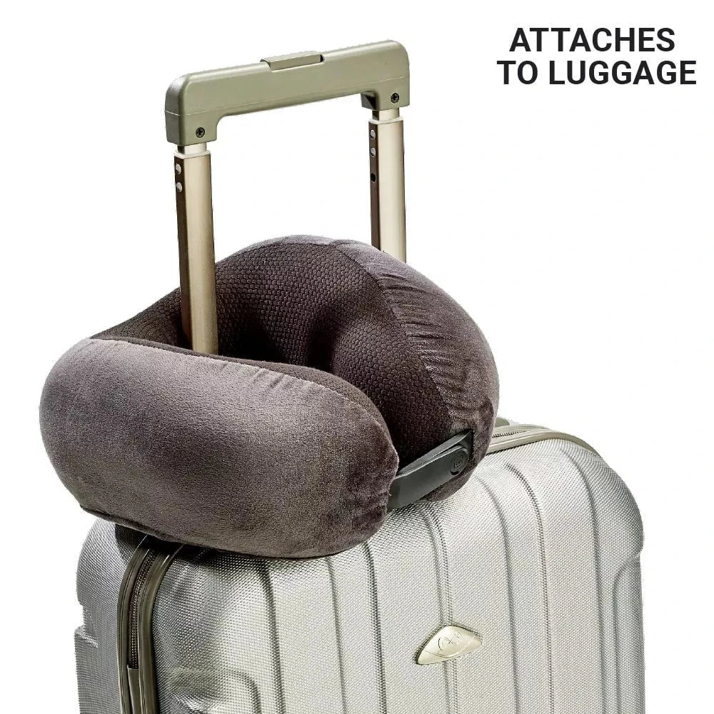 Go Travel Ultimate 3.0 Travel Pillow - Memory Foam Neck Pillow for Airplane, Car & Office - Ergonomic Support for Long Flights & Road Trips
