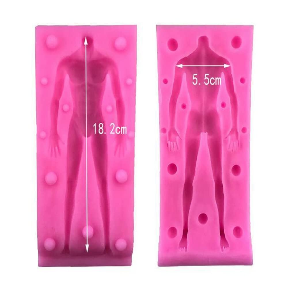 3D Human Body Silicone Mold for Resin Casting - Male & Female Body Sculpture Mold for DIY Epoxy Art, Candle Making, and Fragrance Crafts - Perfect for Home Decor, Wedding Centerpieces, and Art Projects