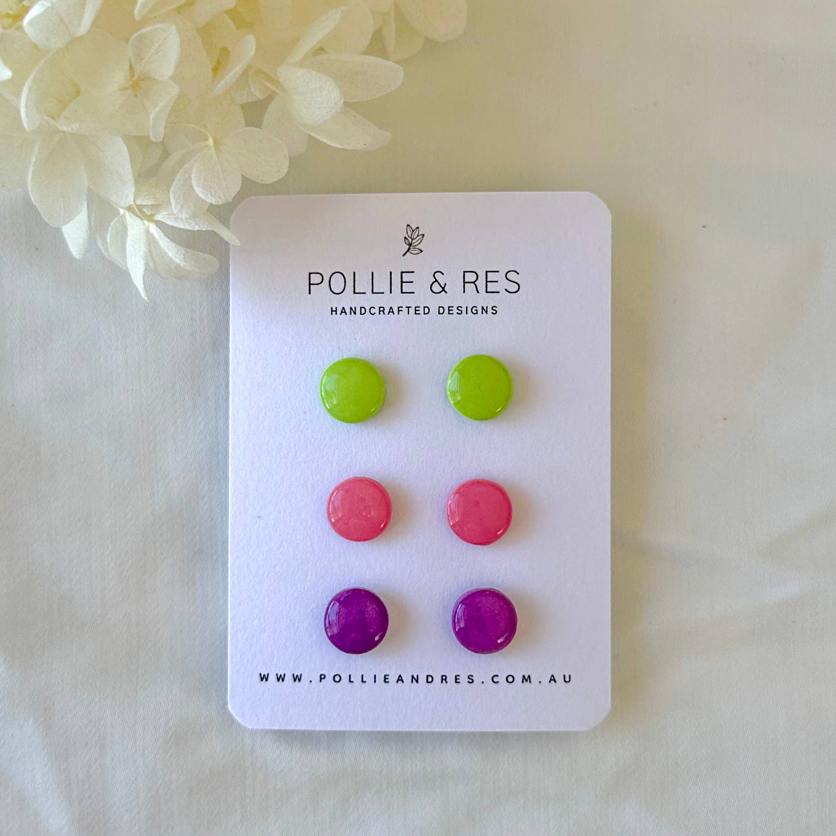 Everyday Stud Earrings Pack - 10 Pairs of Shiny & Durable Studs for Women - Perfect for Work, Parties & Daily Wear