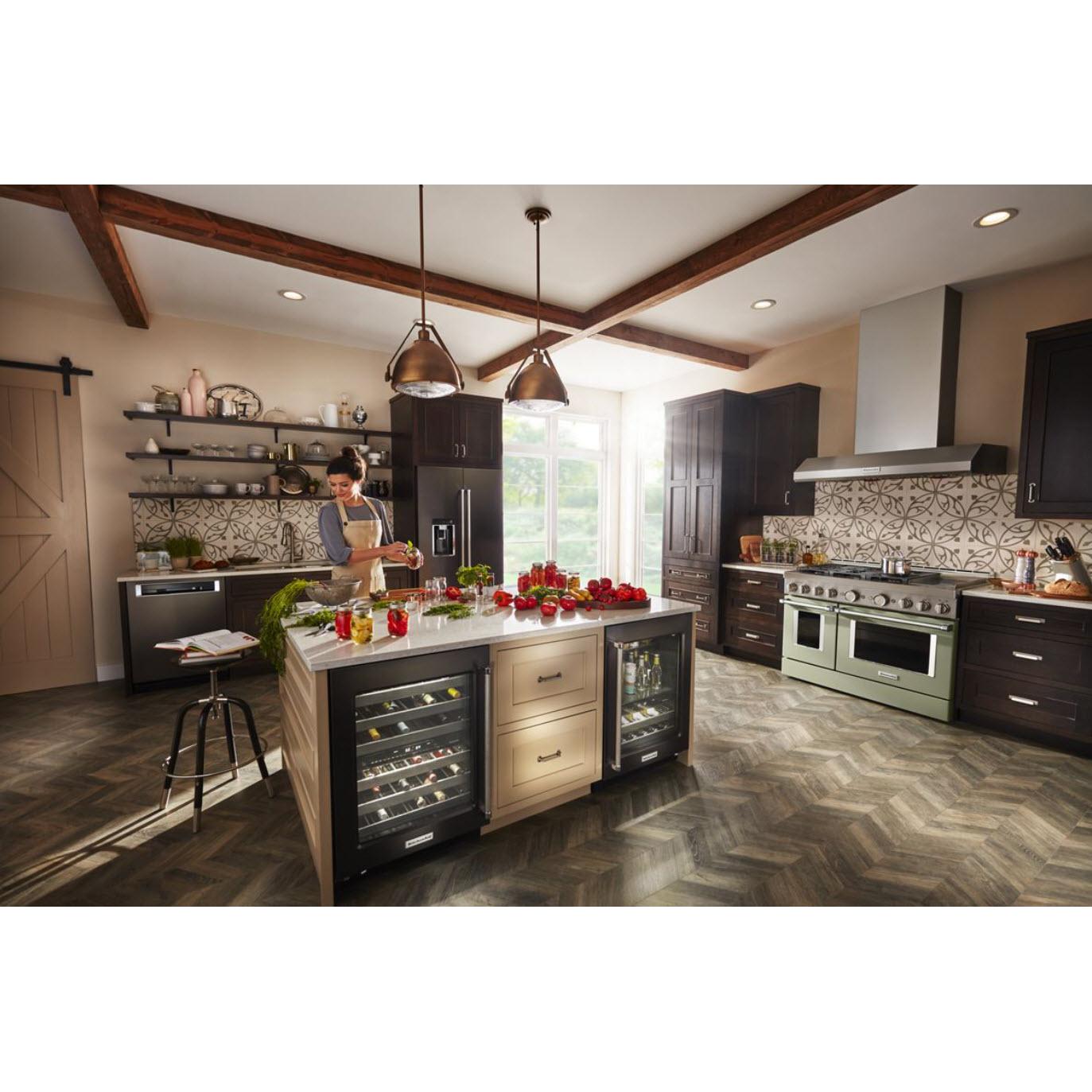 KitchenAid 48-Inch Commercial Style Wall Mount Range Hood - KVWC958KSS Stainless Steel | Perfect for Modern Kitchens & Restaurant-Style Cooking