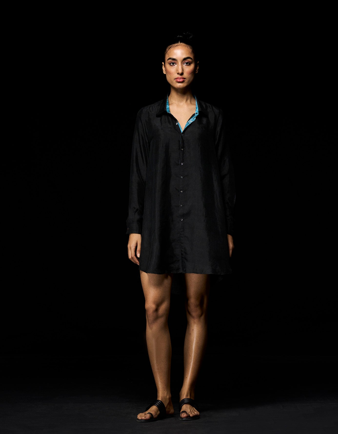 Premium Oversized Silk Shirt for Women - Soft & Luxurious Black Blouse - Perfect for Casual Wear, Office & Evening Outfits
