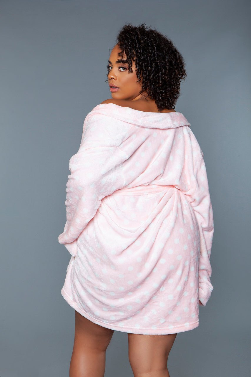 BeWicked Women's Kaylee Robe 2259 - Sexy Lingerie Robe for Women, Soft Satin Kimono with Lace Trim, Plus Size Nightwear - Perfect for Boudoir, Bridal Shower & Romantic Nights