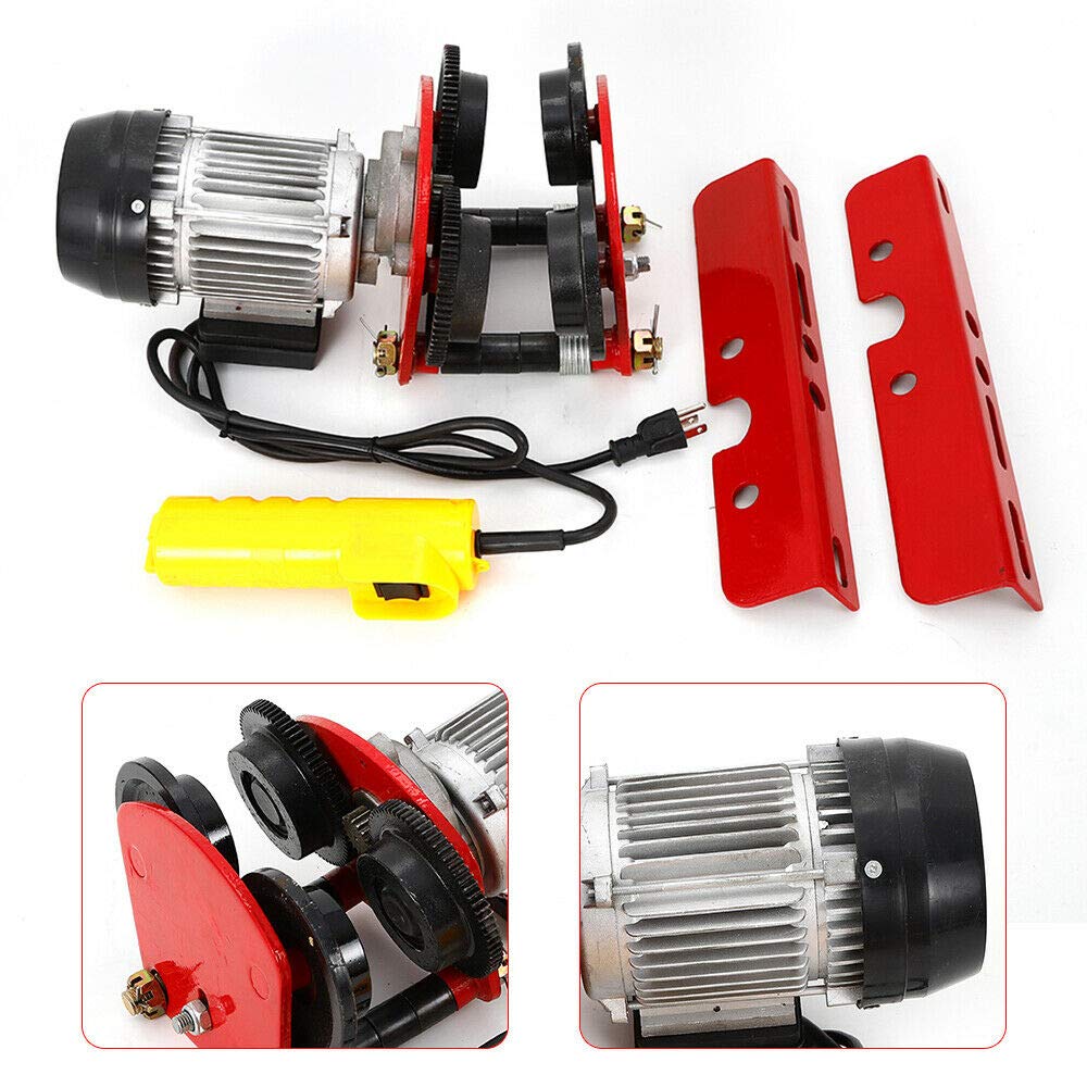 TBVECHI 2200lb Electric Hoist Winch with Remote Control - Heavy Duty Overhead Crane Lift for Garage, Warehouse & Construction (Ideal for Lifting Equipment, Automotive Repair & Industrial Use)