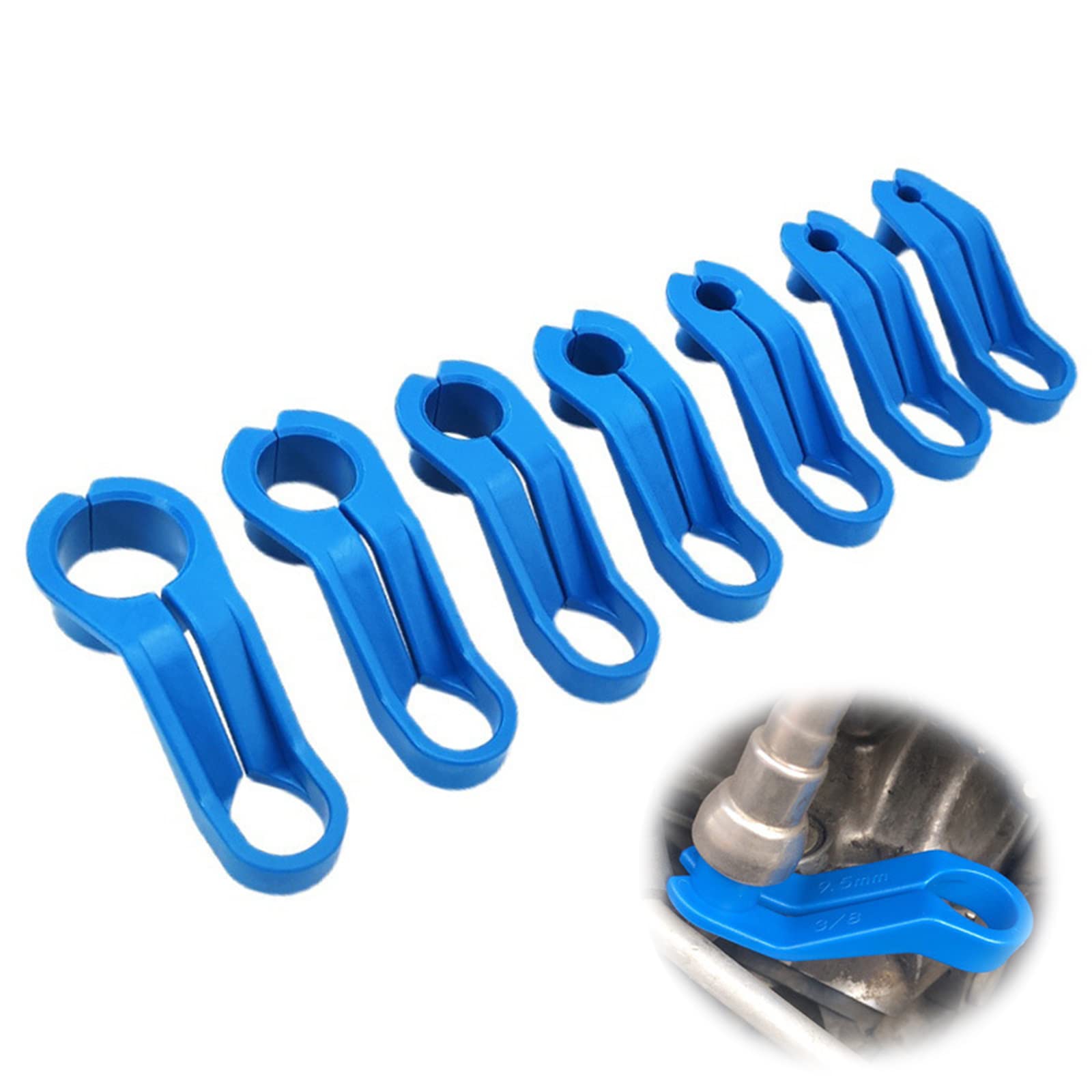 7-Piece Fuel Line Disconnect Tool Set - Professional AC Line Quick Release Tool Kit for Automotive HVAC & Fuel System Repairs - Perfect for Mechanics, DIY Car Maintenance & AC Service