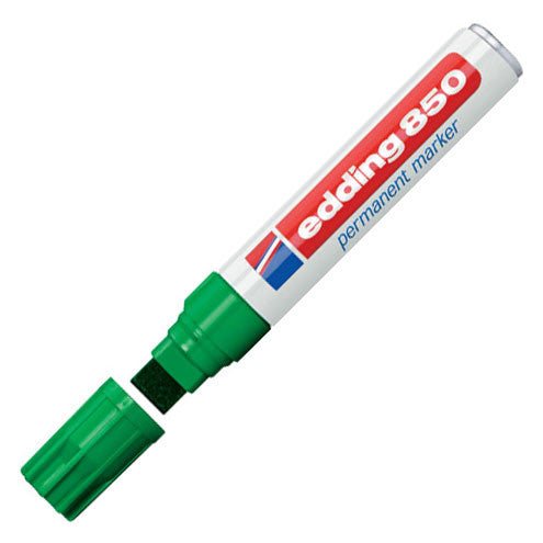 edding 850 Permanent Marker Pen Chisel Tip - Industrial Strength, Waterproof & Fade-Proof - Ideal for Labeling, DIY Projects & Warehouse Use