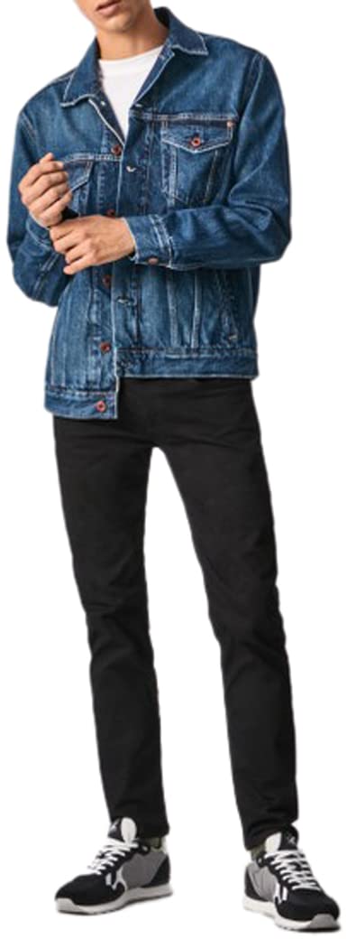 Pepe Jeans Hatch Denim Jeans for Men - Size 31x32 | Slim Fit Stretch Denim Pants | Perfect for Casual Wear & Everyday Outfits