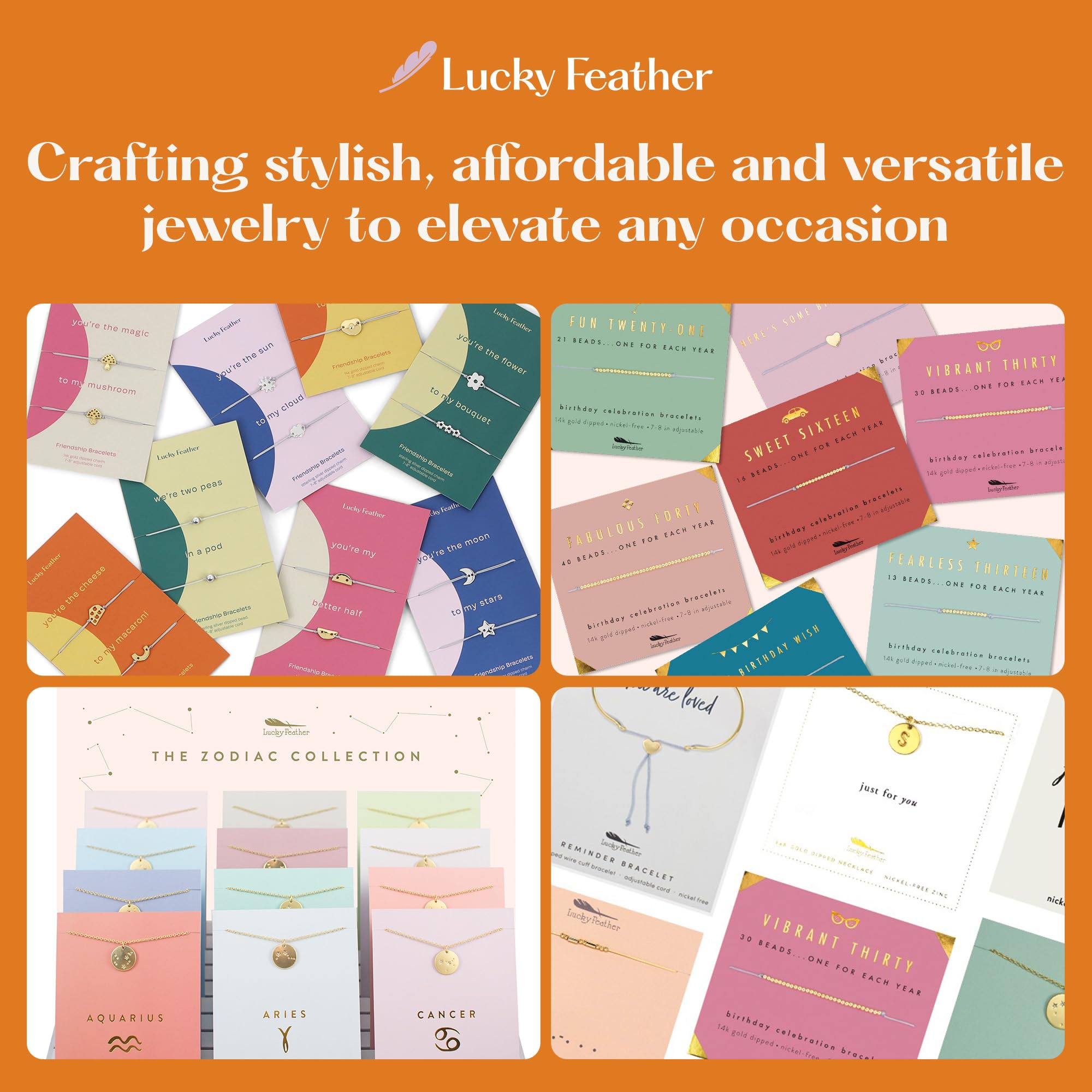 Lucky Feather Small Stud Earrings for Women - 14k Gold Plated Post Earrings with Sentimental Gift Card | Perfect Gift for Women & Teens | Ideal for Everyday Wear, Date Nights & Special Occasions