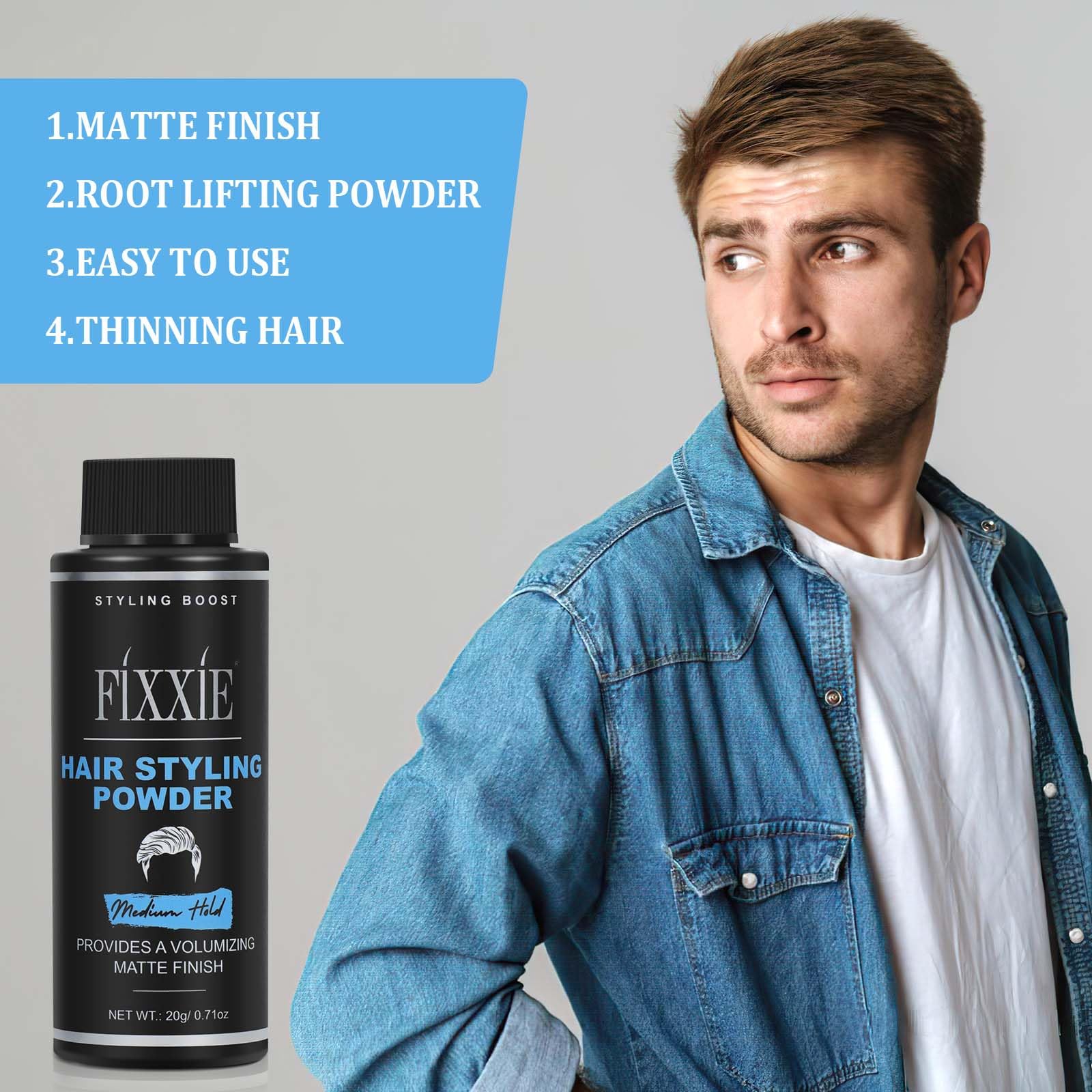 Strong Hold Hair Styling Powder for Men - 20g Volumizing & Texturizing Powder for Natural Matte Look | Adds Instant Volume & Texture for Thin Hair, Fine Hair & Bald Spots | Perfect for Daily Styling, Special Occasions & Professional Looks