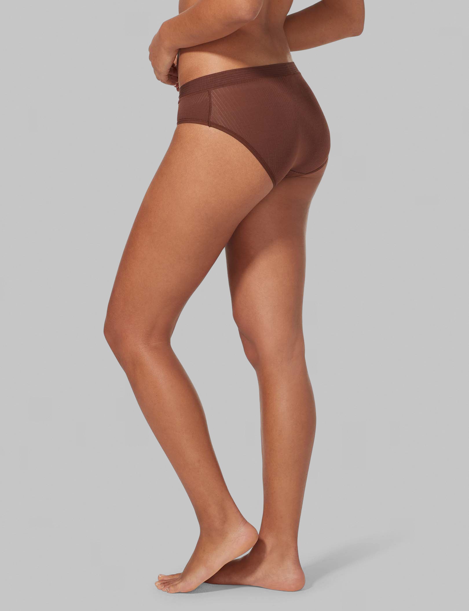 Women's Second Skin Luxe Rib Brief - Ultra Soft Comfortable Underwear for Everyday Wear | Perfect for Yoga, Lounge & Sleep