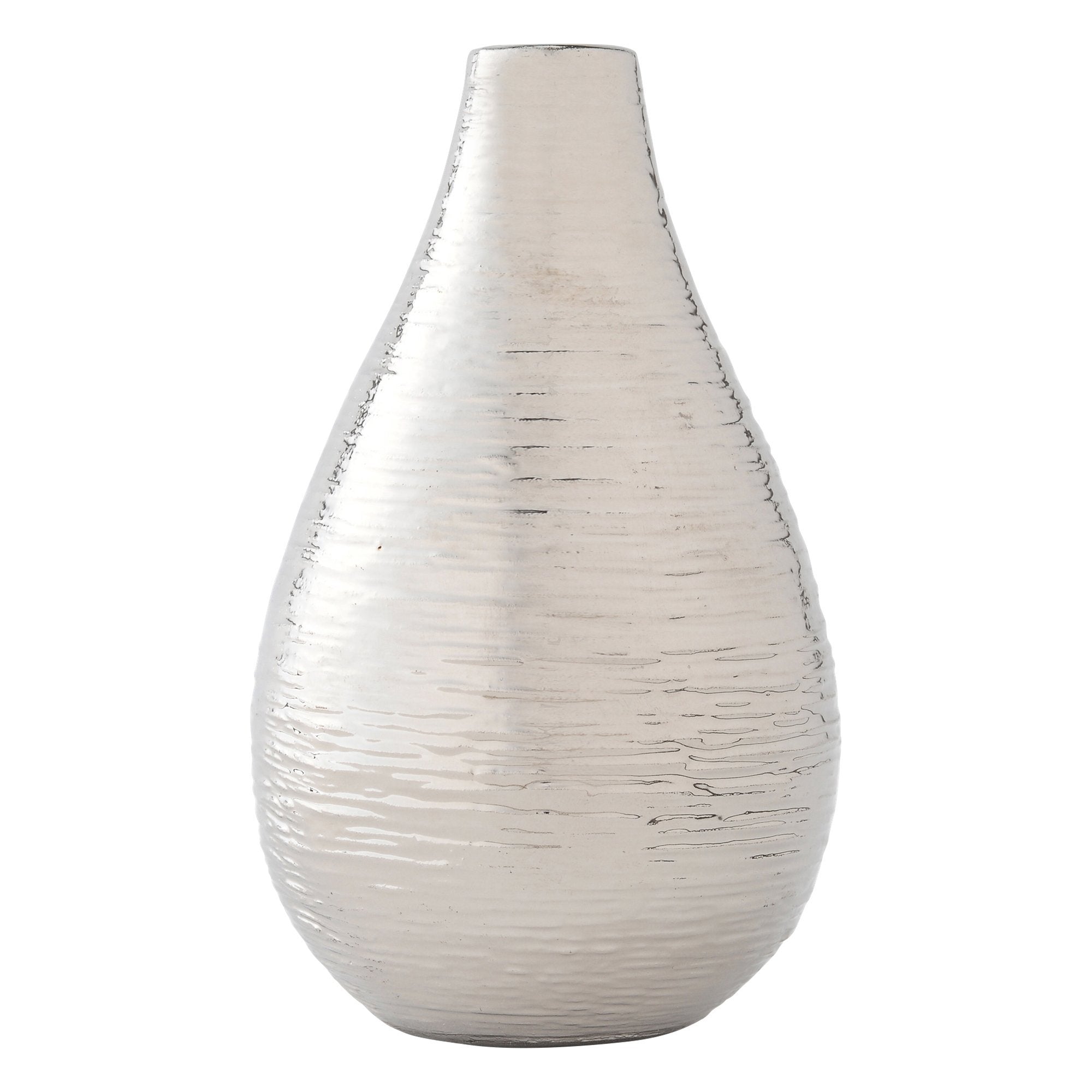 2 Pack Small Silver Cross Flower Vase - Elegant Home Decor for Wedding, Church & Memorial Arrangements