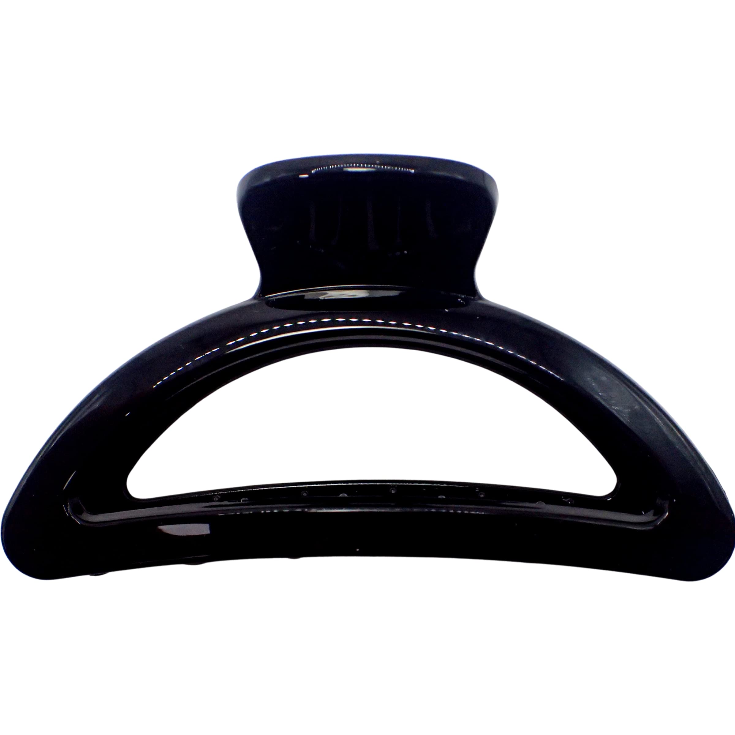 Topkids Large Open Hair Claw Clips for Women & Girls - Fashion Hair Accessories, Styling Tools for Ponytails & Updos (Arch Black) - Perfect for School, Work & Special Occasions