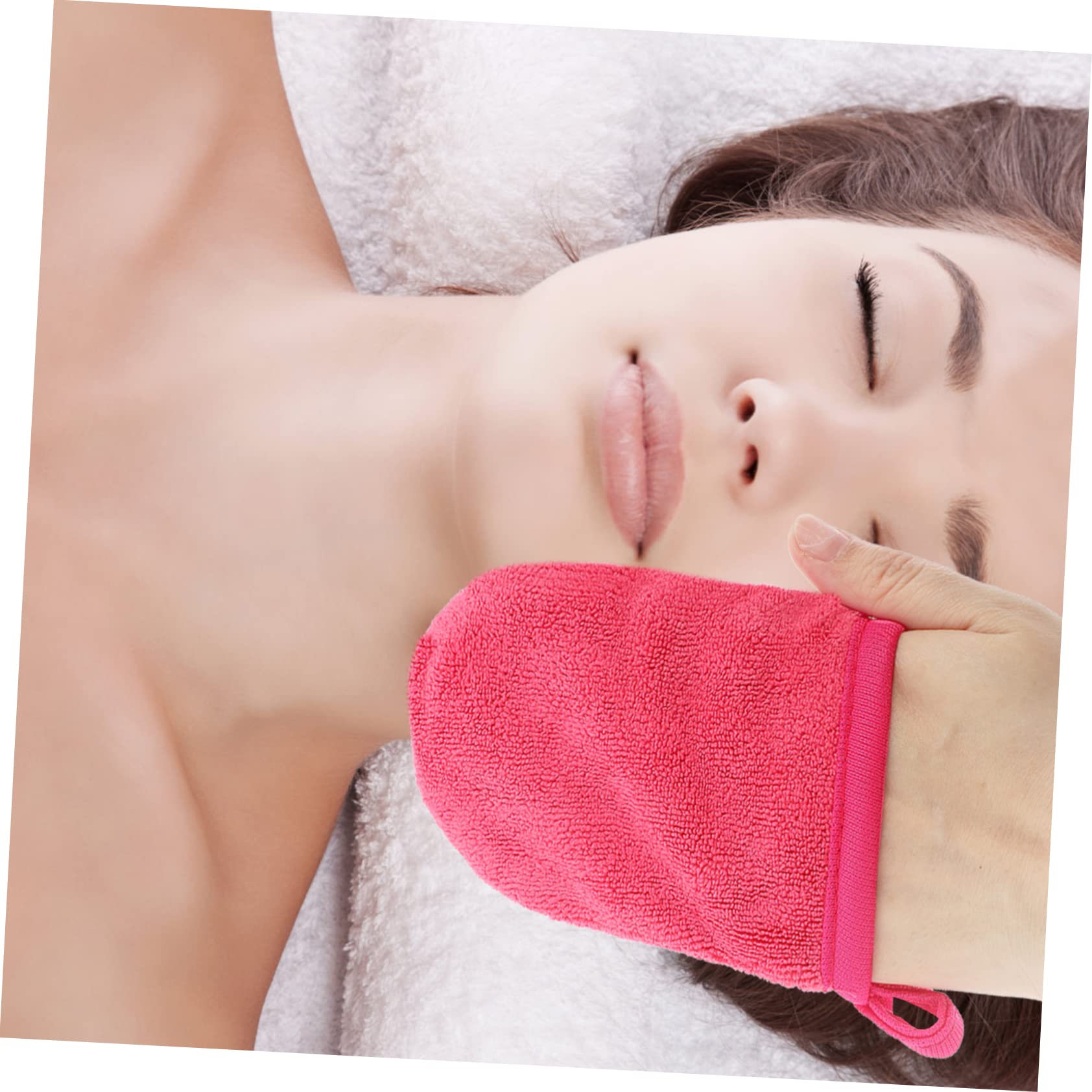 16 Pcs Reusable Makeup Remover Pads for Face - Soft Cleansing Fingertip Mitts, Exfoliating Towels & Fiber Scrubbers - Gentle Makeup Wipes for Sensitive Skin | Perfect for Daily Cleansing, Travel & Eco-Friendly Beauty Routine