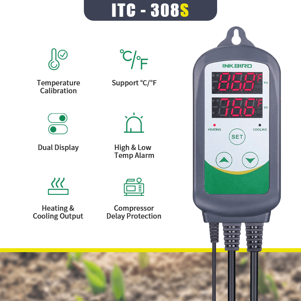 Premium Aquarium Temperature Controller - Digital Heater & Chiller Thermostat for Fish Tanks - Ideal for Tropical Fish, Coral Reefs & Marine Life Habitats