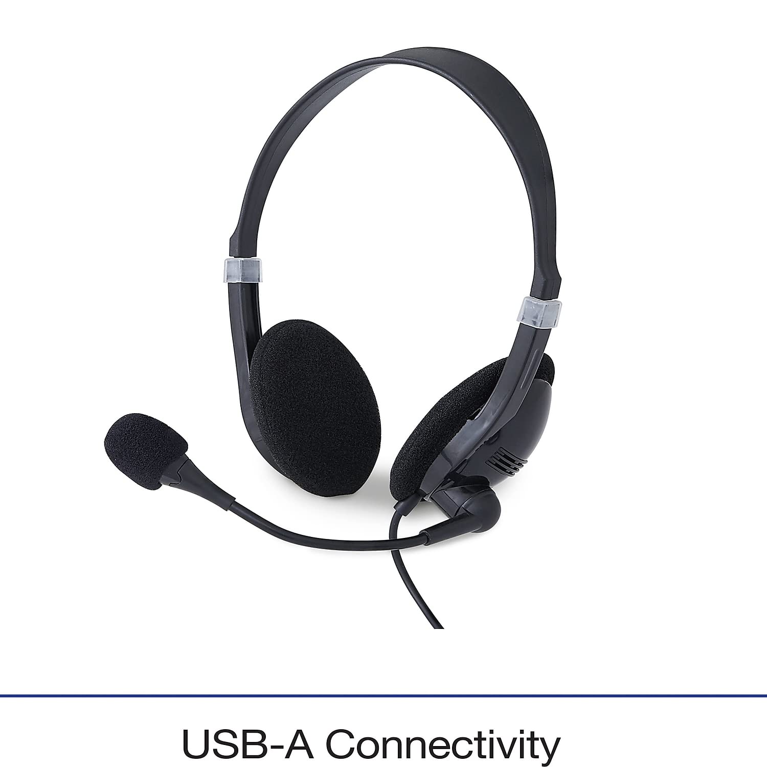 Verbatim Stereo USB Headset with Noise-Canceling Microphone & In-Line Volume Control - Perfect for Online Meetings, Gaming & Remote Work