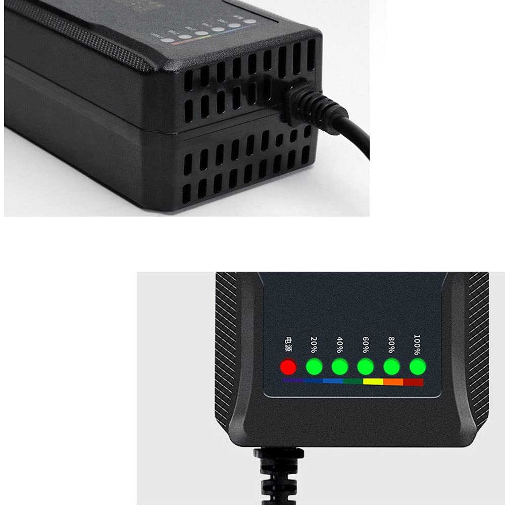 60V 20Ah Electric Bike & Scooter Charger with Short Circuit Protection - Universal T Port Plug for Lead Acid Batteries | Perfect for Commuting, Outdoor Adventures & Urban Transportation