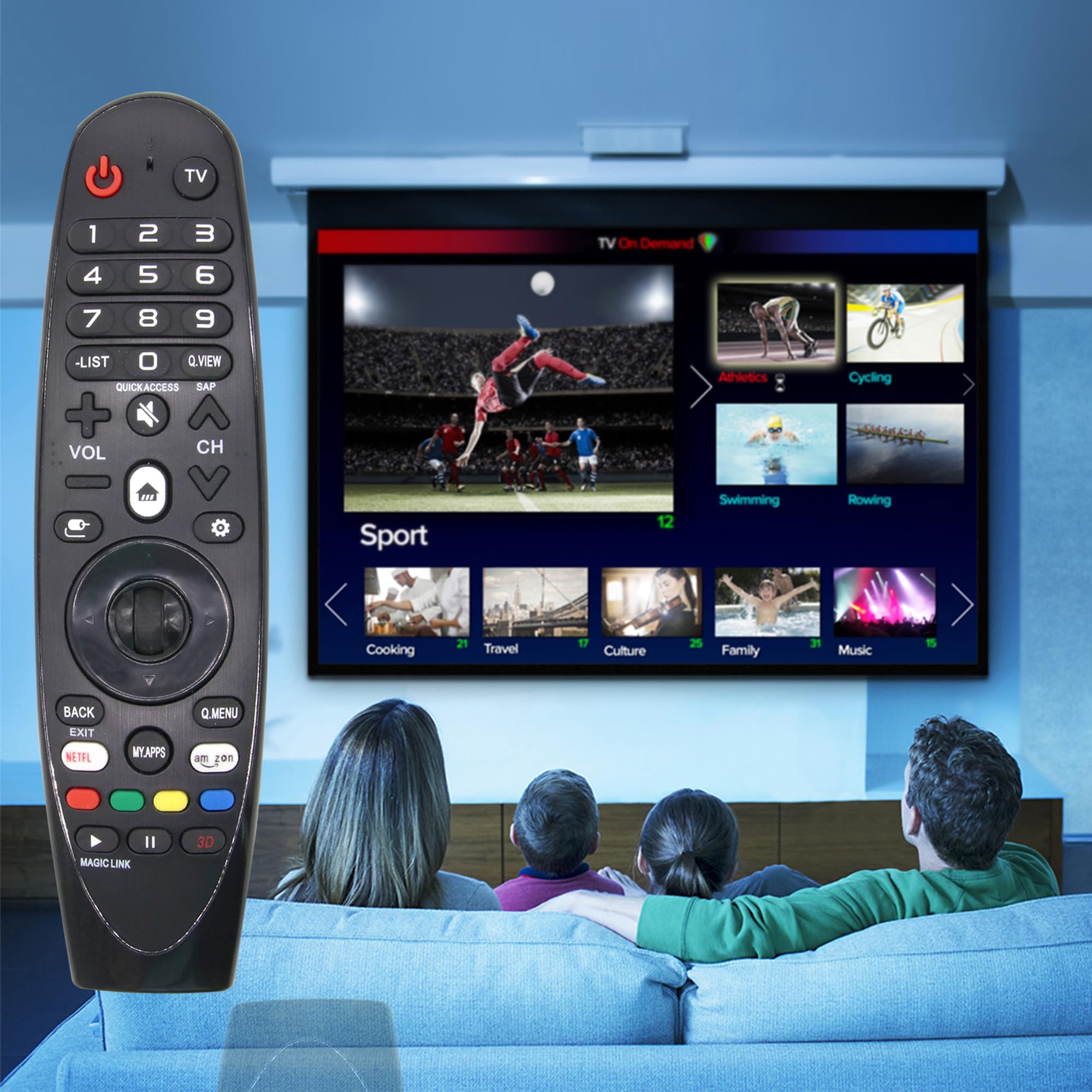 Original LG TV Remote Control Replacement for LG Smart TV 4K UHD Magic TV - Compatible with Multiple LG TV Models | Perfect for Home Entertainment & Easy Navigation