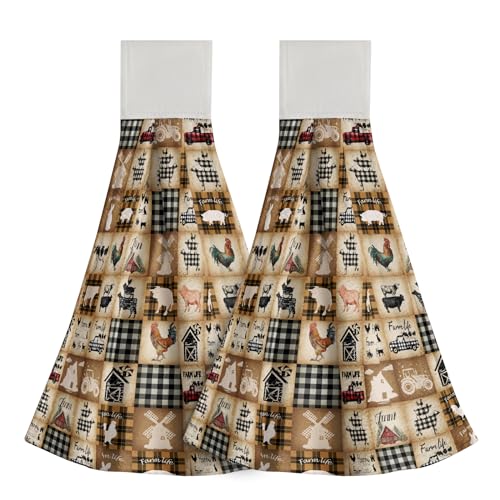 Farmhouse Animals Buffalo Plaid