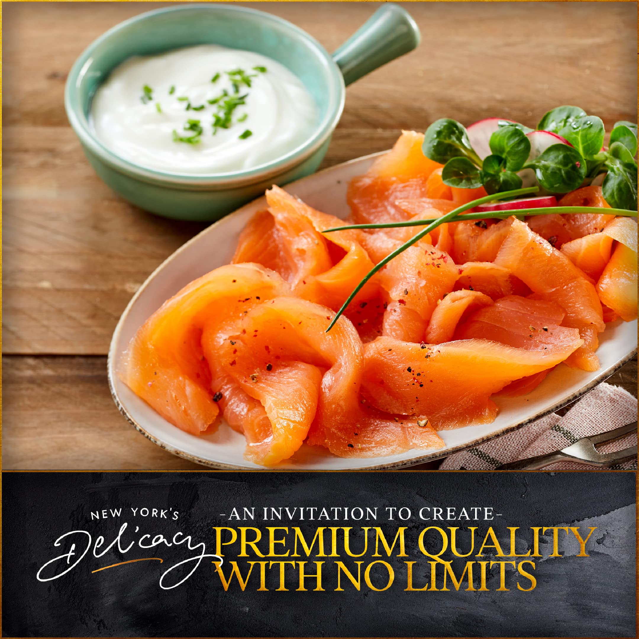 Premium Smoked Salmon Nova - Gourmet Wild-Caught Combo Pack (5 x 4oz) - Natural, Gravadlax & Garlic Pepper Flavors - Perfect for Brunch, Charcuterie Boards & Holiday Gifts