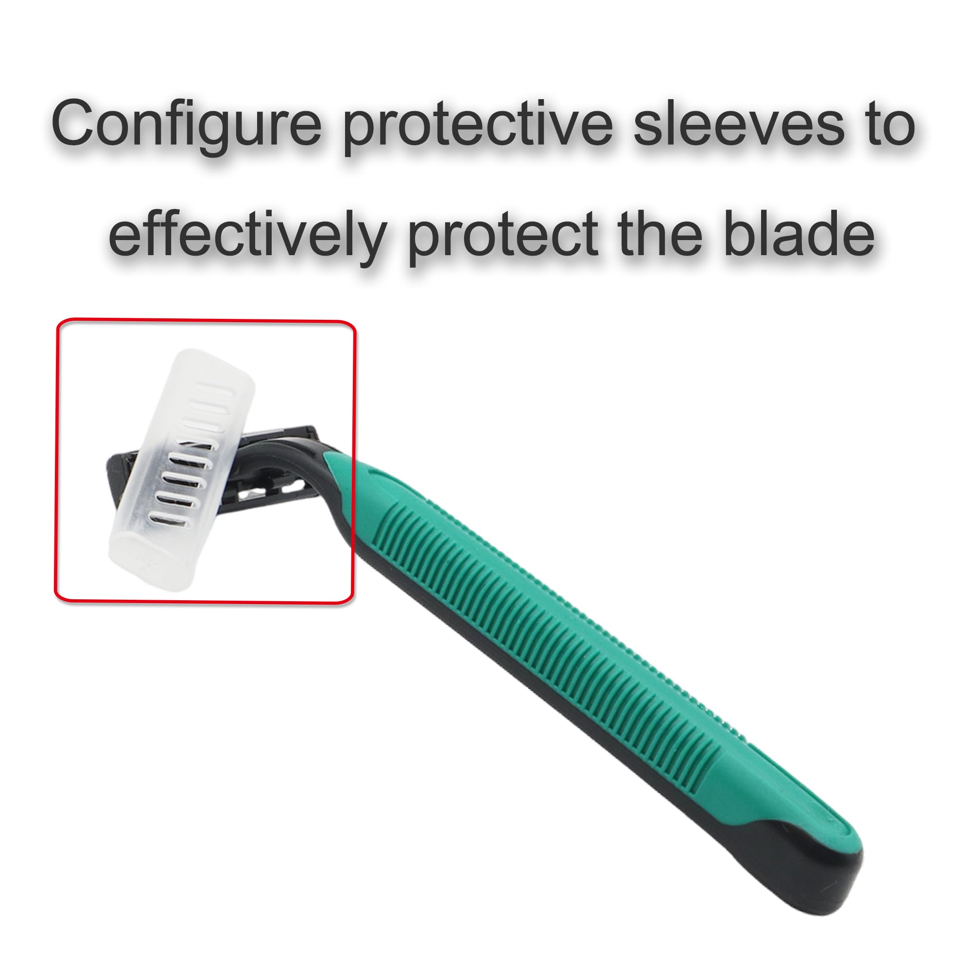 100 Pcs Disposable Razors - Individually Wrapped Twin Blade Stainless Steel Razors with Safety Cap for Men & Women | Bulk Razors for Travel, Hotels, Shelters, Airbnbs, Personal Grooming & Emergency Kits | Smooth Shaving for Face, Legs & Body Care