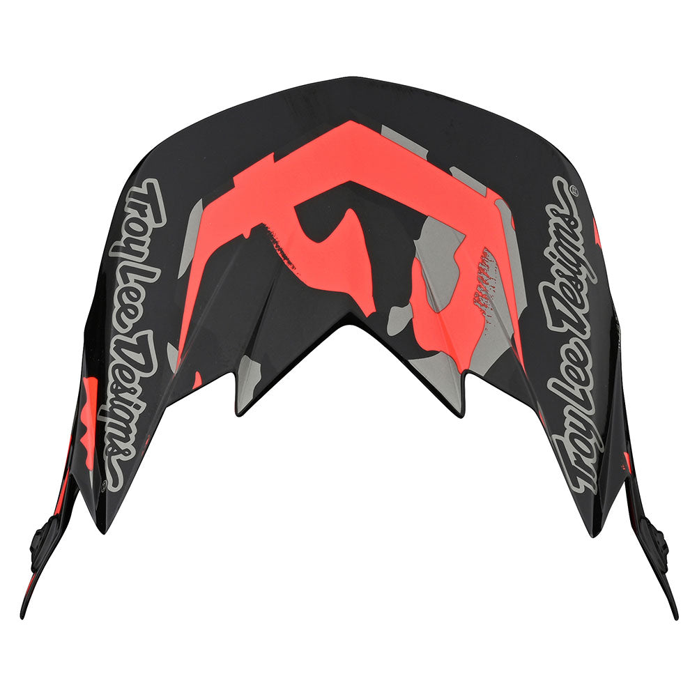 GP Visor Overload Camo Black / Rocket Red - Tactical Motorcycle Helmet Visor for Off-Road Riding & Racing - UV Protection & Anti-Fog Lens