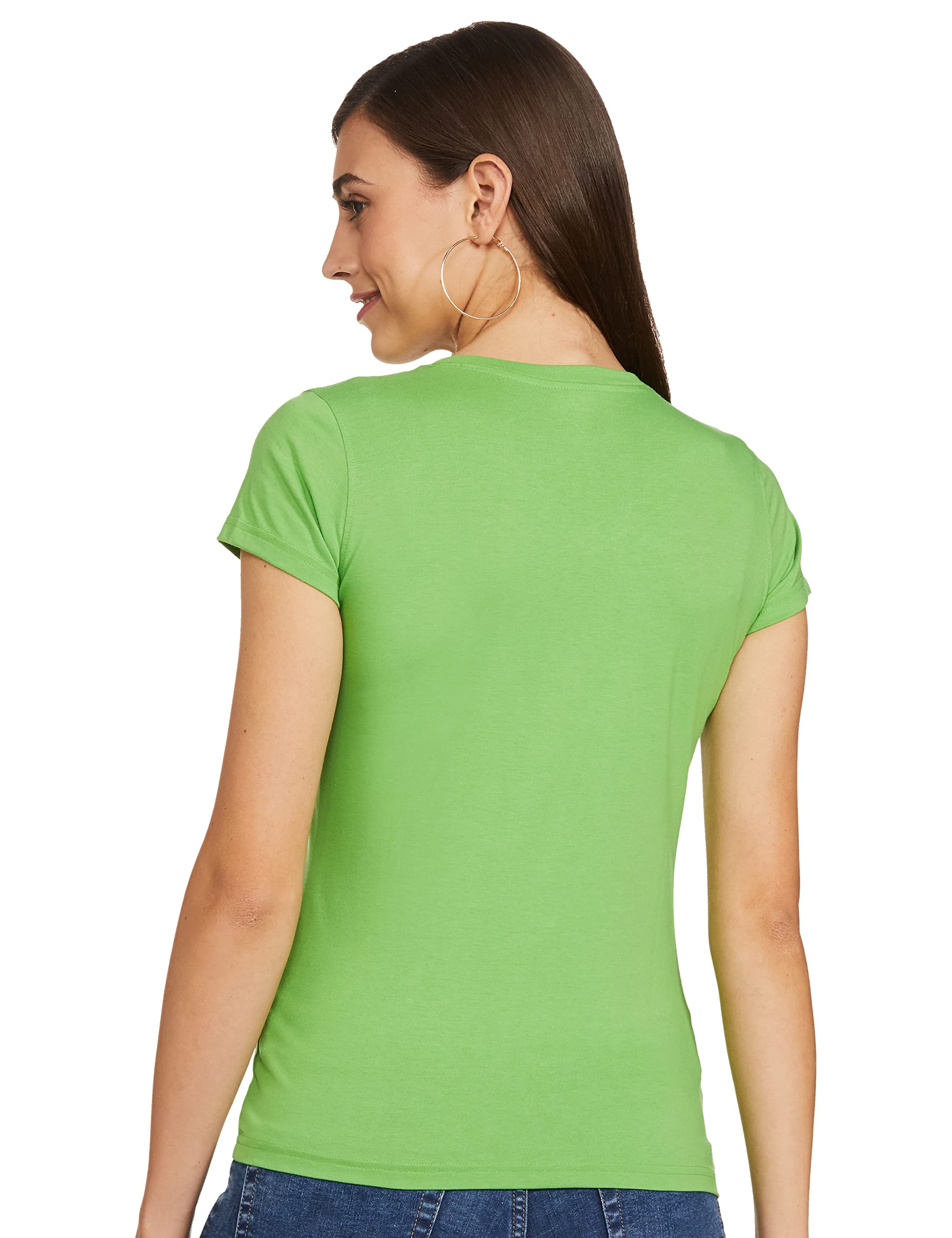 Macrowoman W-Series Women's Basic Cotton T-Shirt - Regular Fit Casual Tee for Everyday Wear, Workout & Lounge