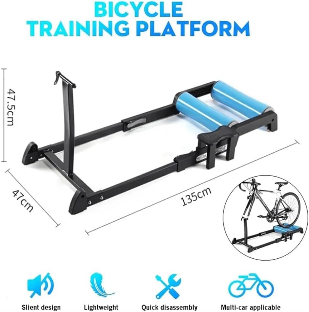 Foldable Bike Roller Trainers for Indoor Cycling - Compatible with 24