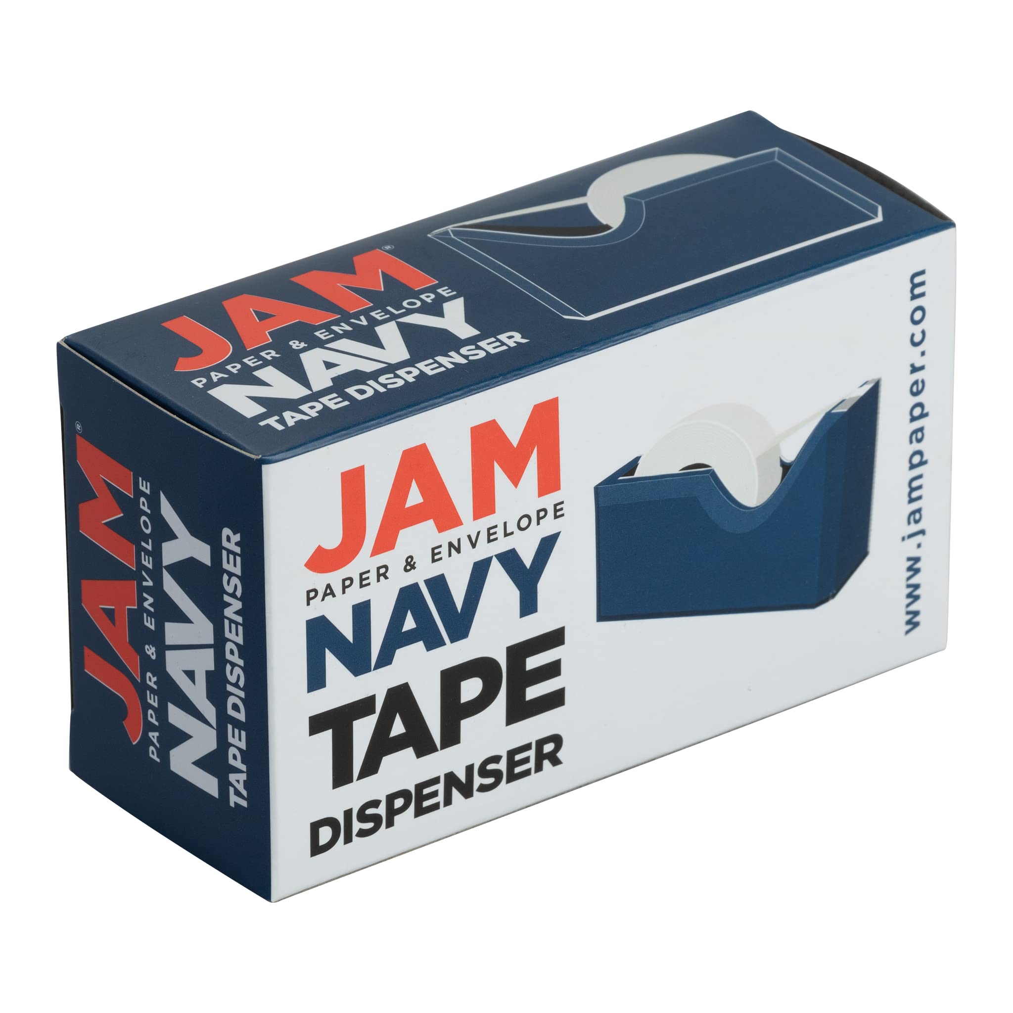Colorful Navy Blue Desk Tape Dispenser - Office & School Supplies for Organizing Papers, Wrapping Gifts & Craft Projects - Sold Individually