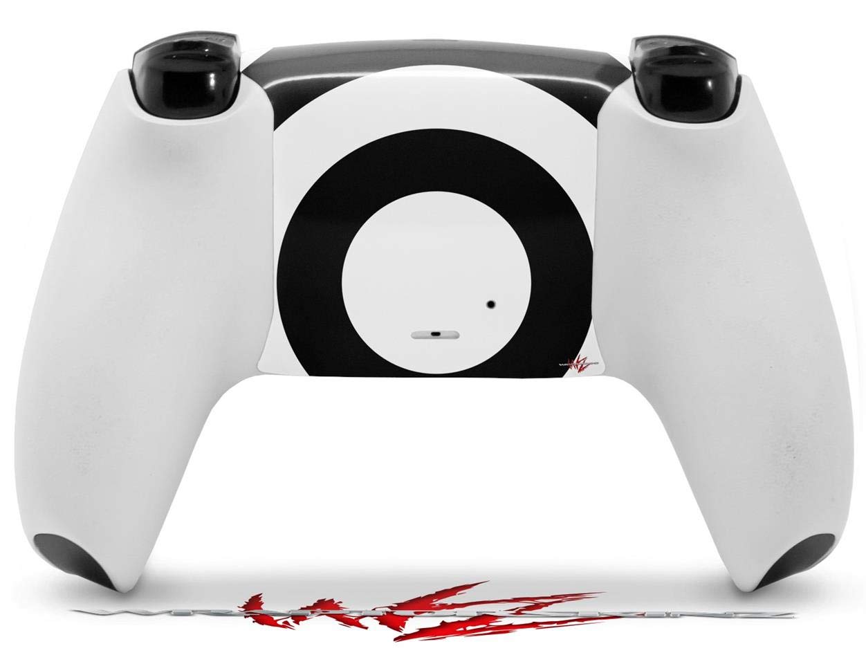 PS5 DualSense Controller Skin Wrap - Bullseye Black & White for Gaming Protection