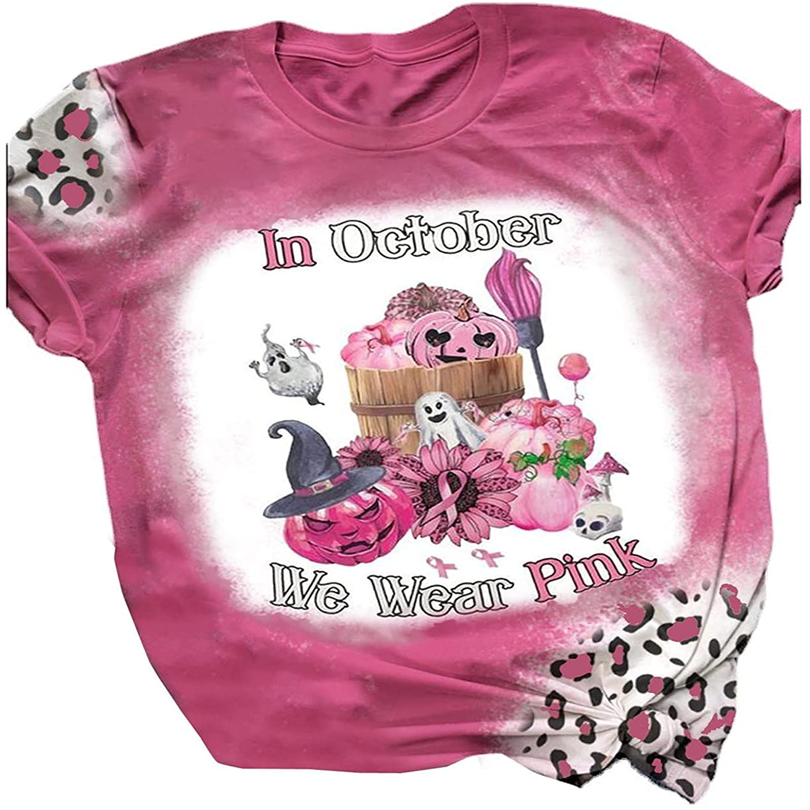 Funny Halloween Cat Pumpkin Graphic Tee for Women - Lightweight Crewneck Short Sleeve Tunic Top | Perfect for Halloween Parties, Costume Events & Casual Fall Outfits