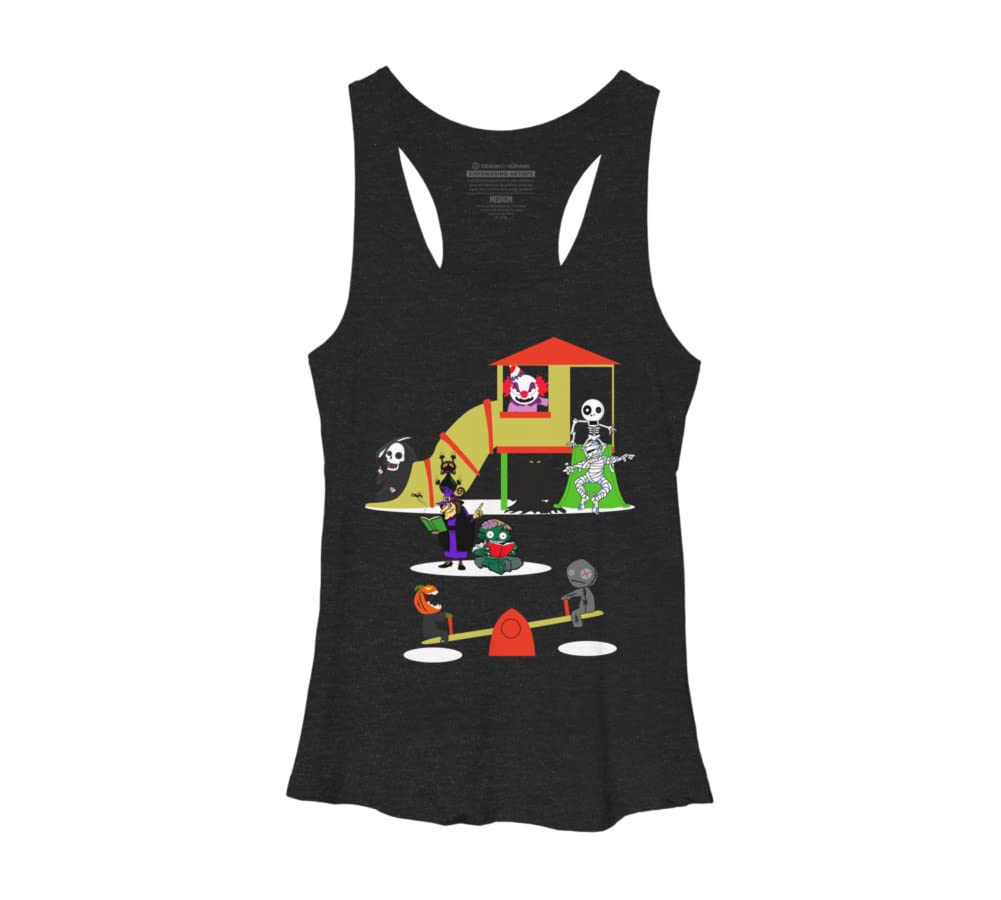 Halloween Monster Playground Racerback Tank Top for Women - Costume Party Theme Clothes & Gifts - Perfect for Halloween Parties, Cosplay Events, and Themed Gatherings