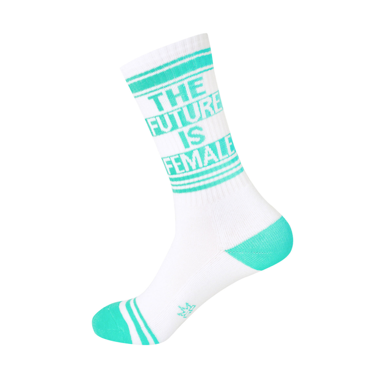 Future is Female Gym Socks - Women's Workout & Running Socks - Comfortable & Breathable Athletic Socks for Fitness, Yoga, and Daily Wear