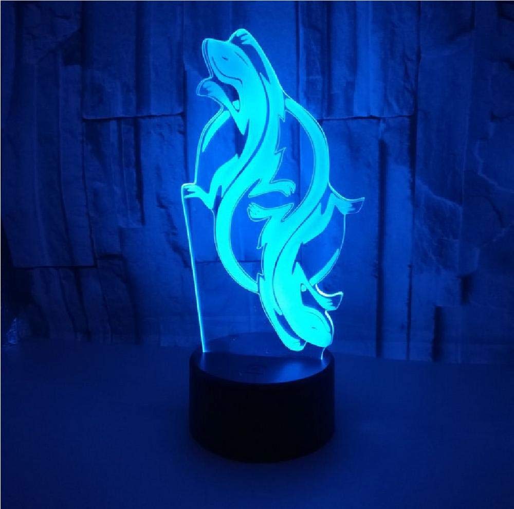 3D Lizard Night Light with Color Changing LED & Remote Control - USB-Powered Touch Lamp for Kids, Bedroom, Nursery, and Party Decor
