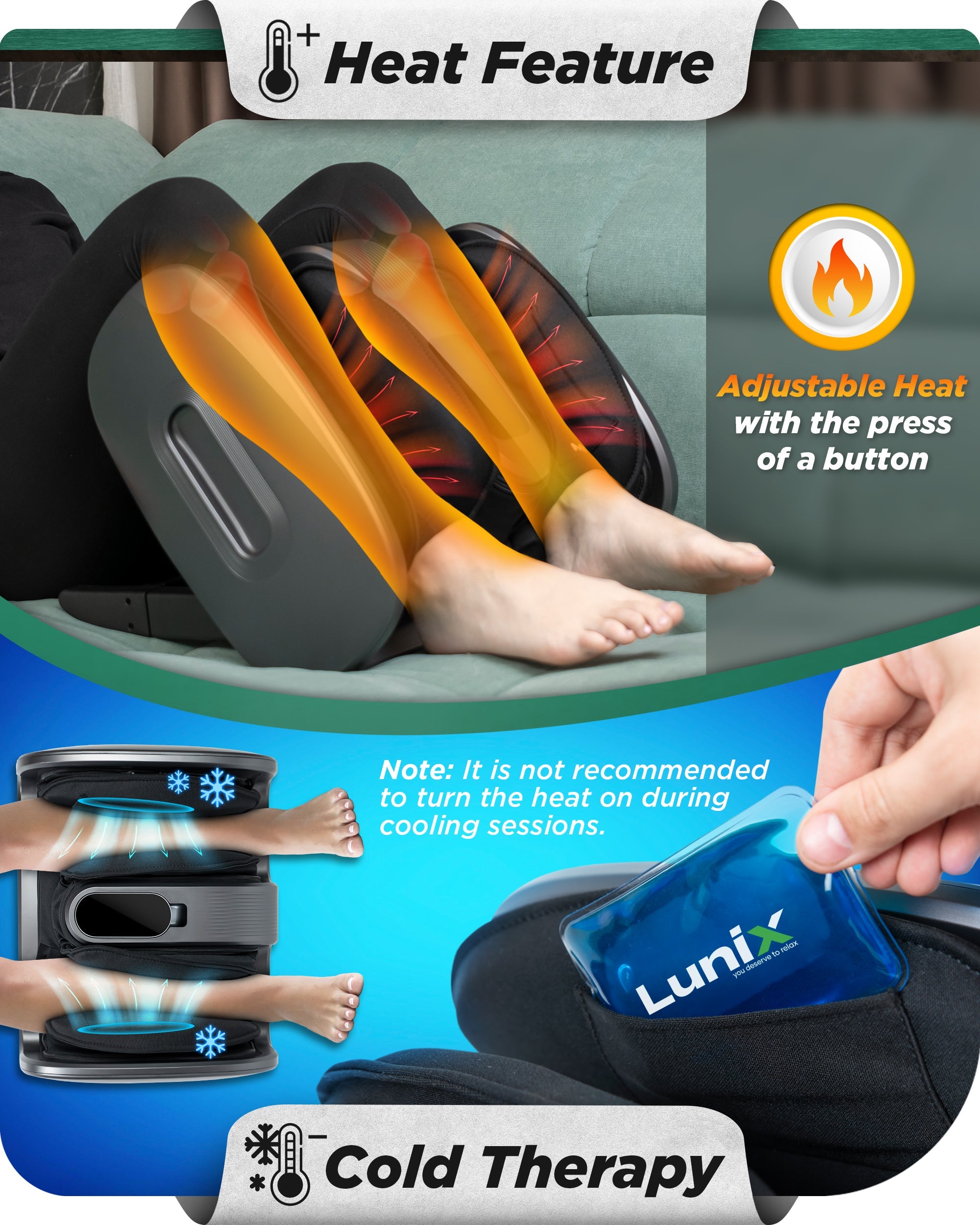 LX21 Shiatsu Foot and Calf Massager with Remote Control - Deep Kneading, Heating Function, Adjustable Intensity - Perfect for Home Relaxation, Office Stress Relief & Post-Workout Recovery (Gray)