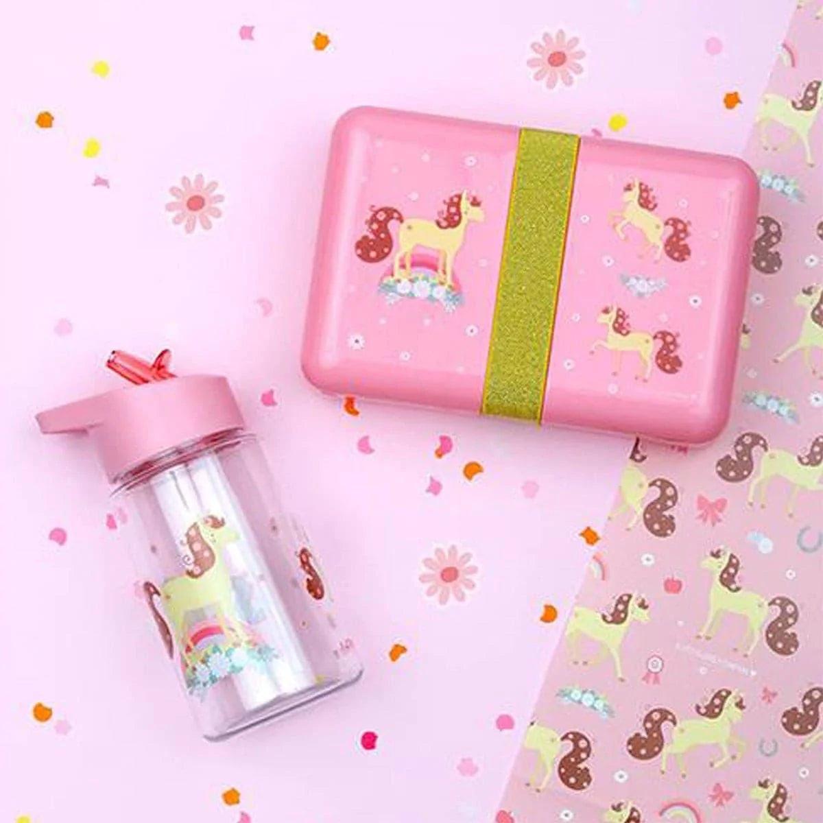 A Little Lovely Company Stainless Steel Lunch Box for Kids - BPA-Free, Leak-Proof & Insulated Food Container for School, Work & Picnics