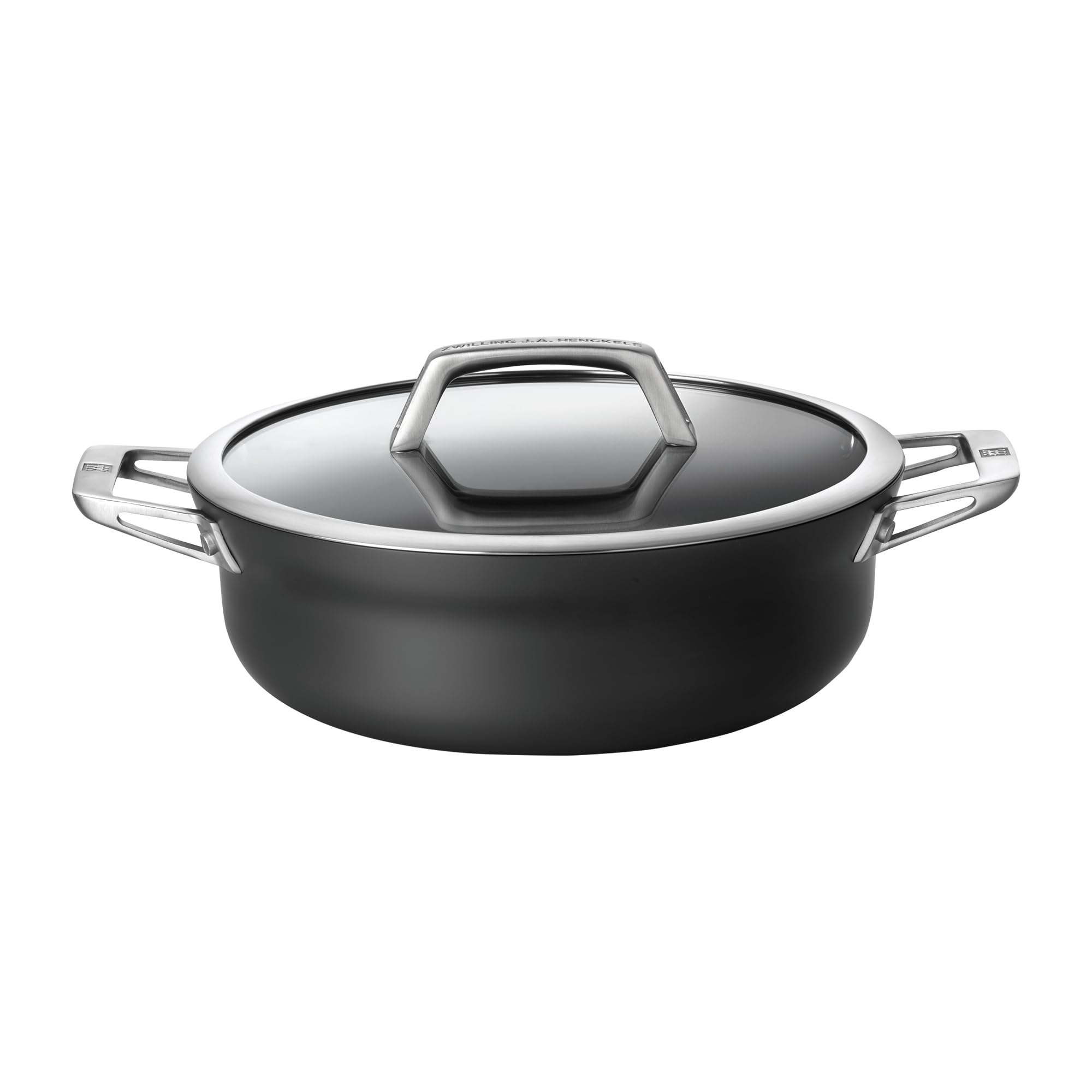ZWILLING Motion Hard Anodized 4-Quart Aluminum Nonstick Chef's Pan - Professional Cookware for Sautéing, Frying & Cooking | Perfect for Home Chefs & Professional Kitchens