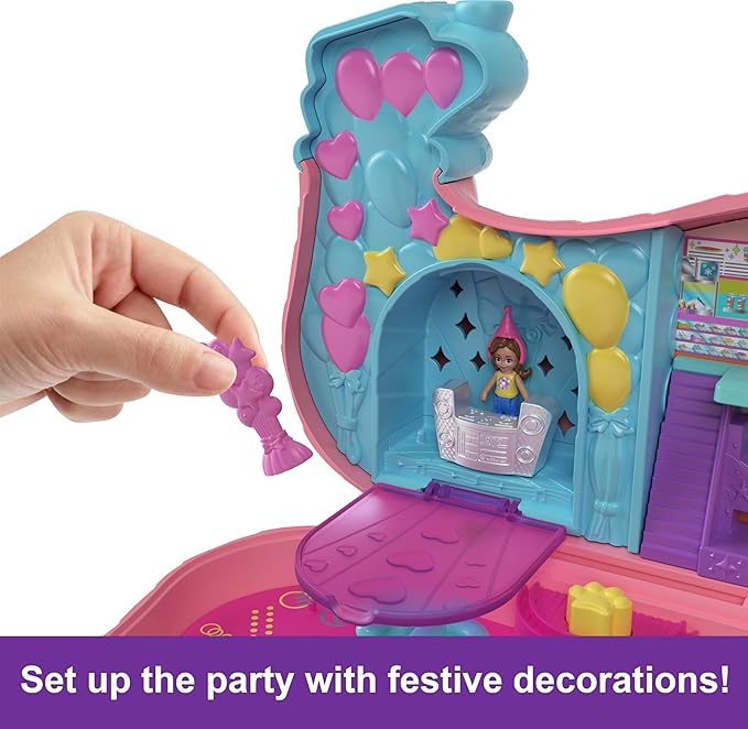 Polly Pocket Puppy Party Playset - Interactive Toy for Kids with Adorable Puppy Figures & Fun Accessories | Perfect for Pretend Play, Birthday Gifts & Collectible Fun