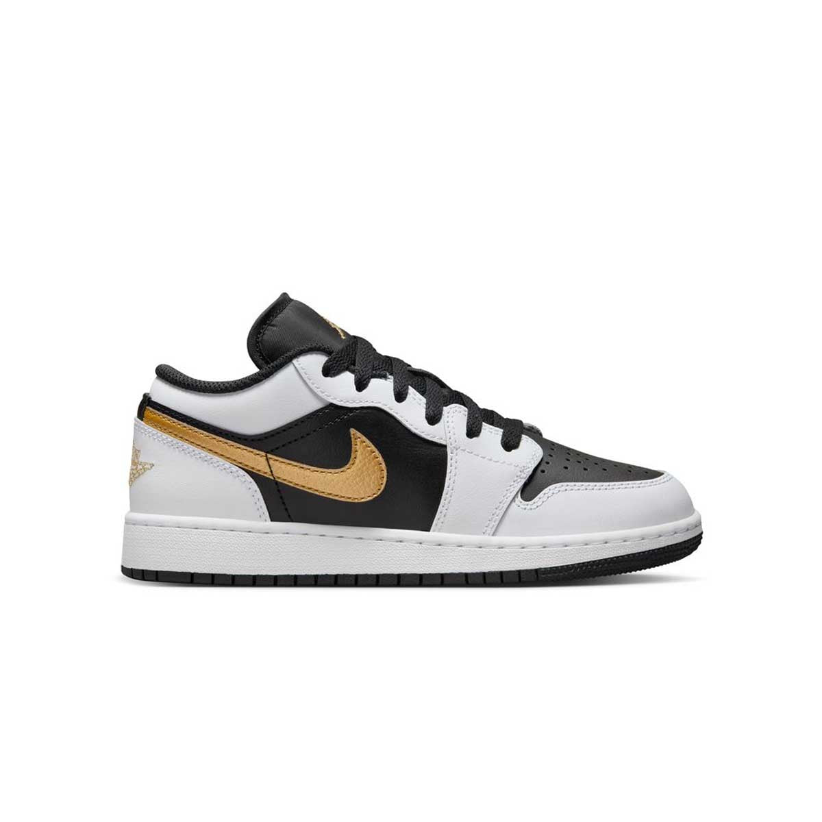 Kids Air Jordan 1 Low 'White Metallic Gold' Sneakers - Boys & Girls Basketball Shoes for Casual Wear & Sports - Perfect for School, Playground & Everyday Fashion