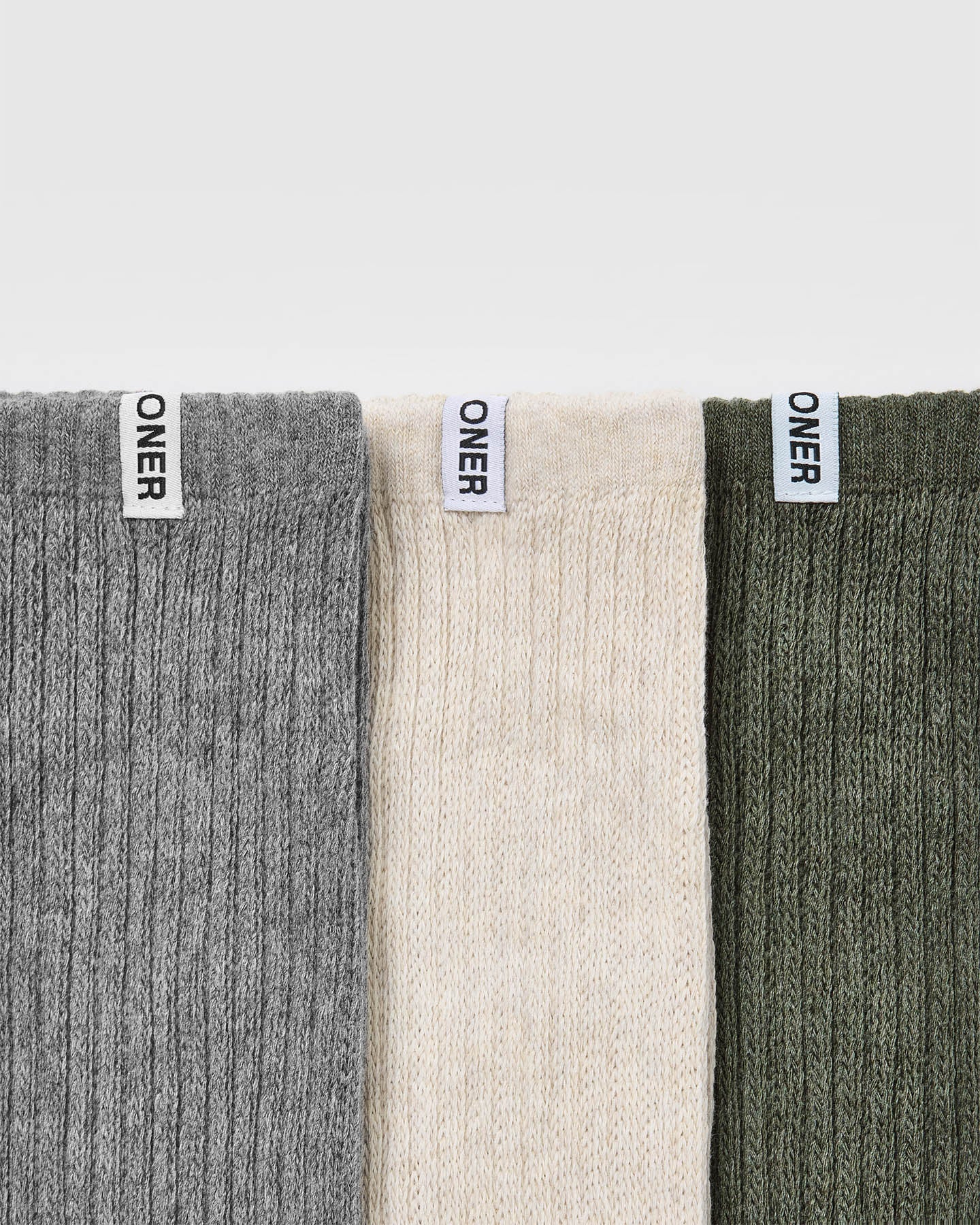 Cozy Slouchy Socks 3-Pack - Soft Winter Socks for Women & Men in Alpine Green, Sand & Grey - Perfect for Lounge, Home & Cold Weather Comfort