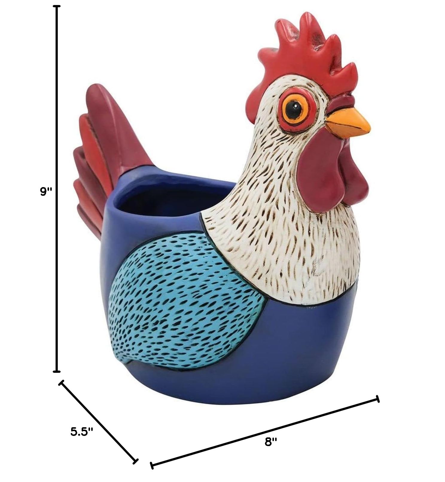 Allen Designs D2011 Rooster Planter - 8