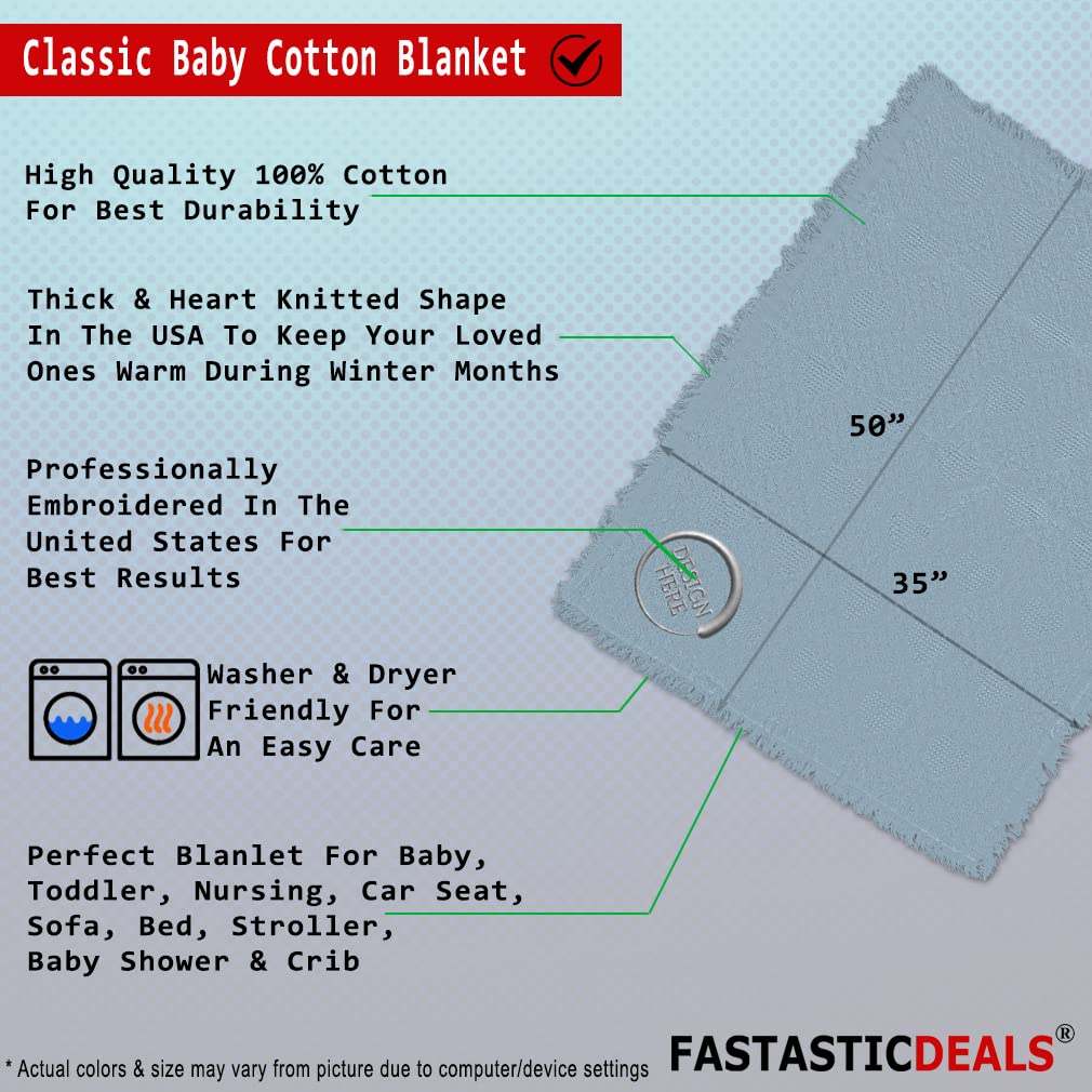 Premium Cotton Baby Blankets for Boys & Girls - Soft Nursery Bedding with Tractor Design | Perfect for Cribs, Strollers & Gift Giving
