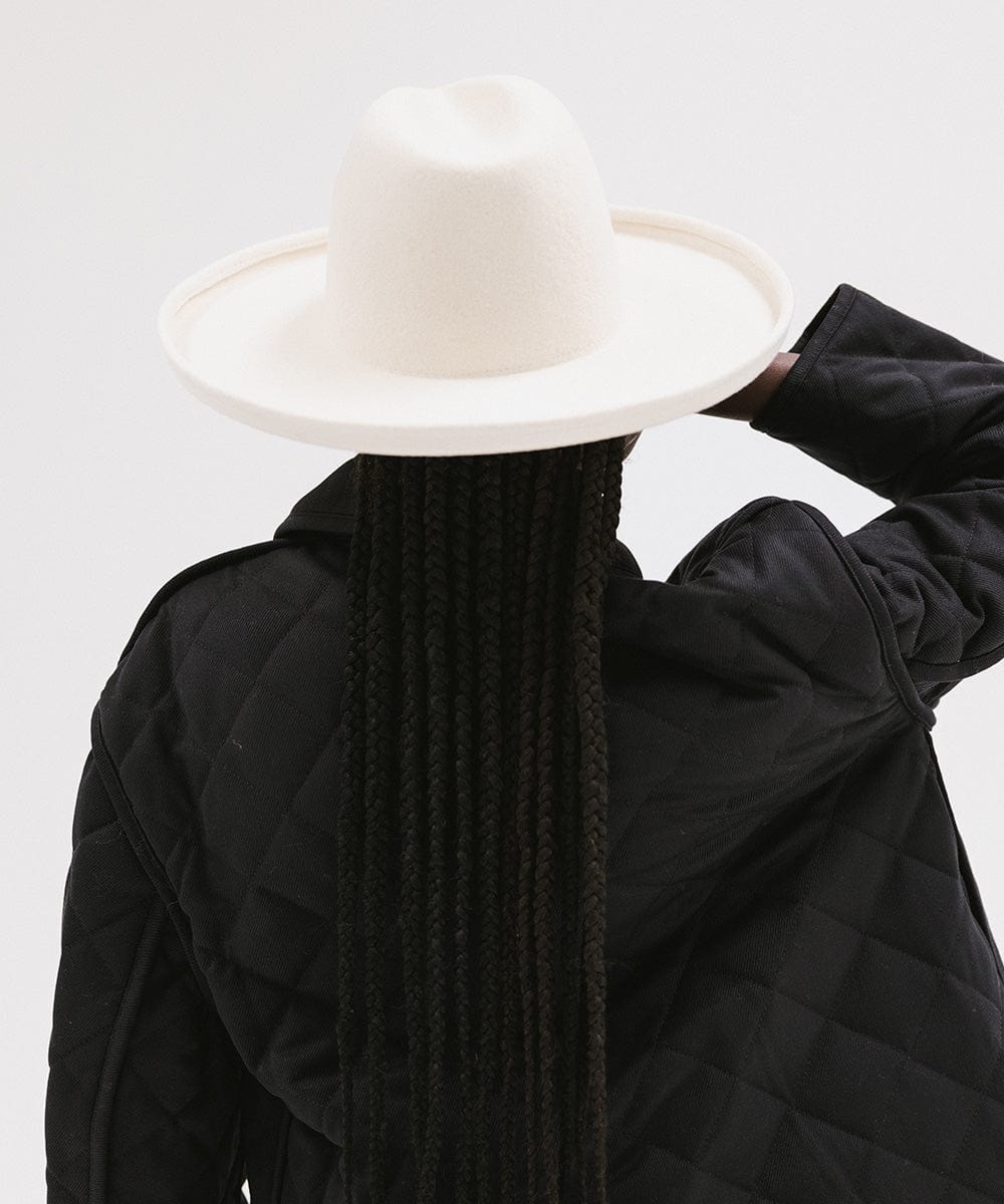 Maude Pencil Brim Hat - Off White Vintage Style Women's Sun Hat for Beach, Summer & Outdoor Activities | BLEMISHED Sale