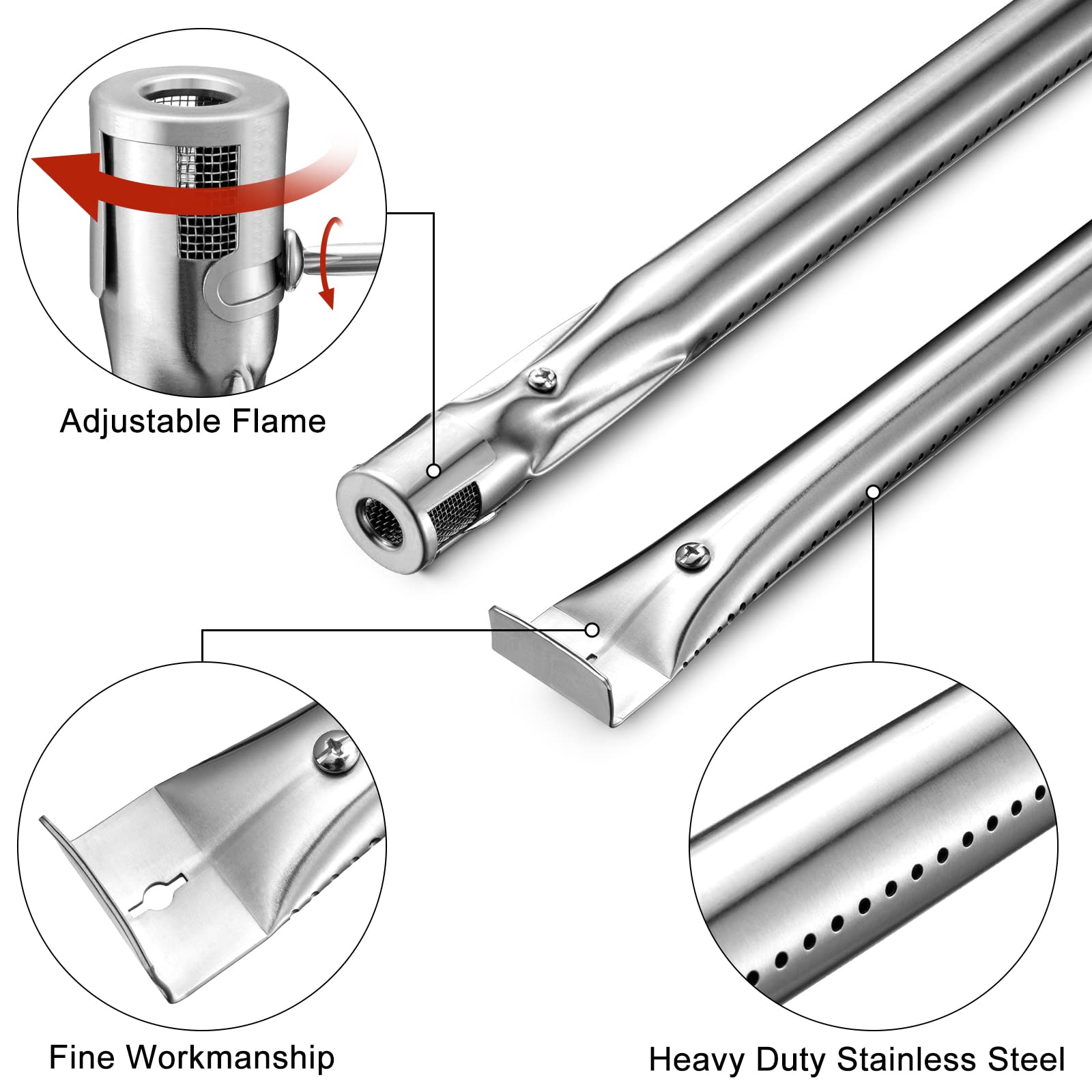 Replacement Grill Parts Kit for Kenmore - Porcelain Steel Heat Plate 14 15/16